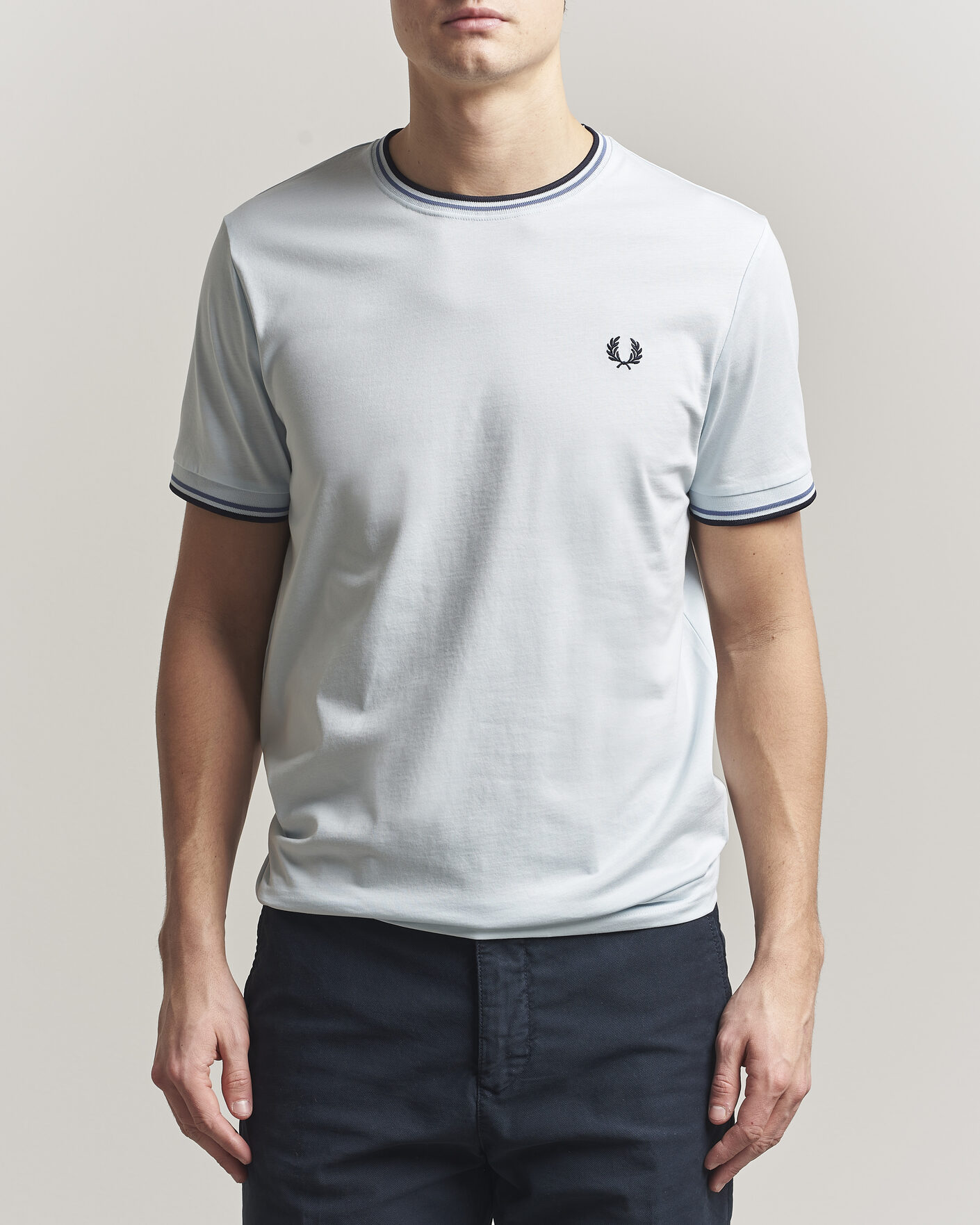 Mies | T-paidat | Fred Perry | Twin Tipped T-Shirt Light Ice