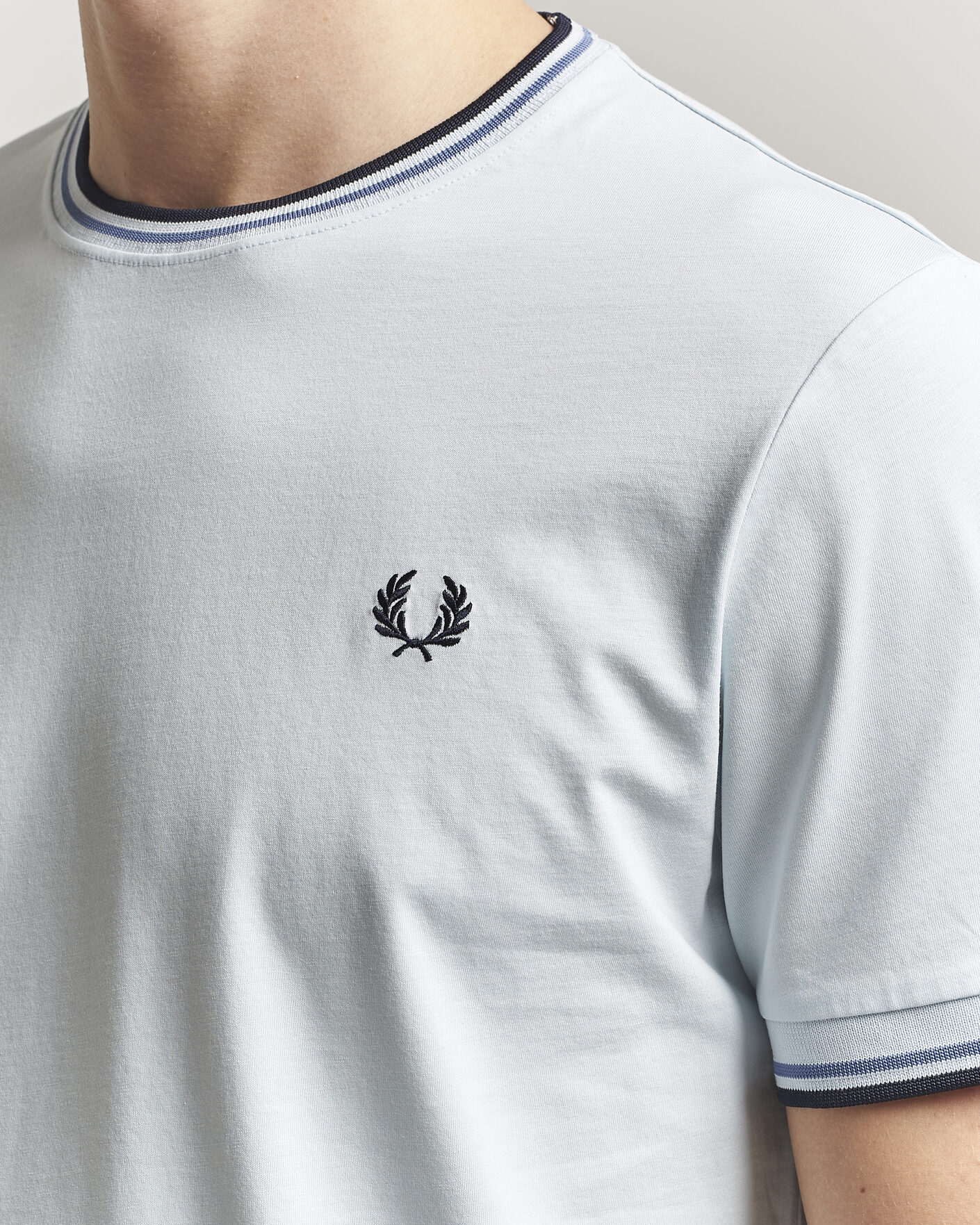 Mies | T-paidat | Fred Perry | Twin Tipped T-Shirt Light Ice