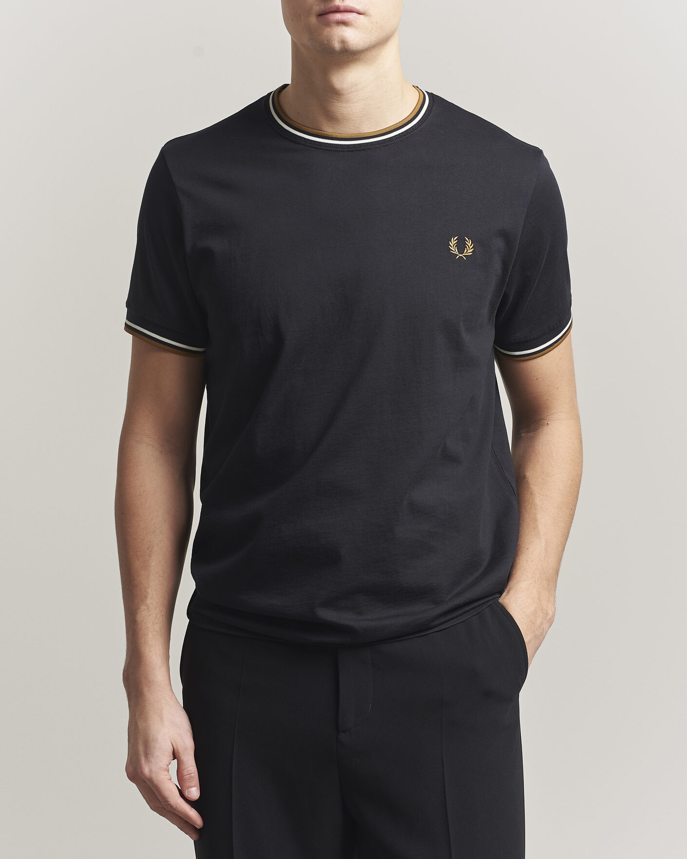 Mies | T-paidat | Fred Perry | Twin Tipped T-Shirt Black