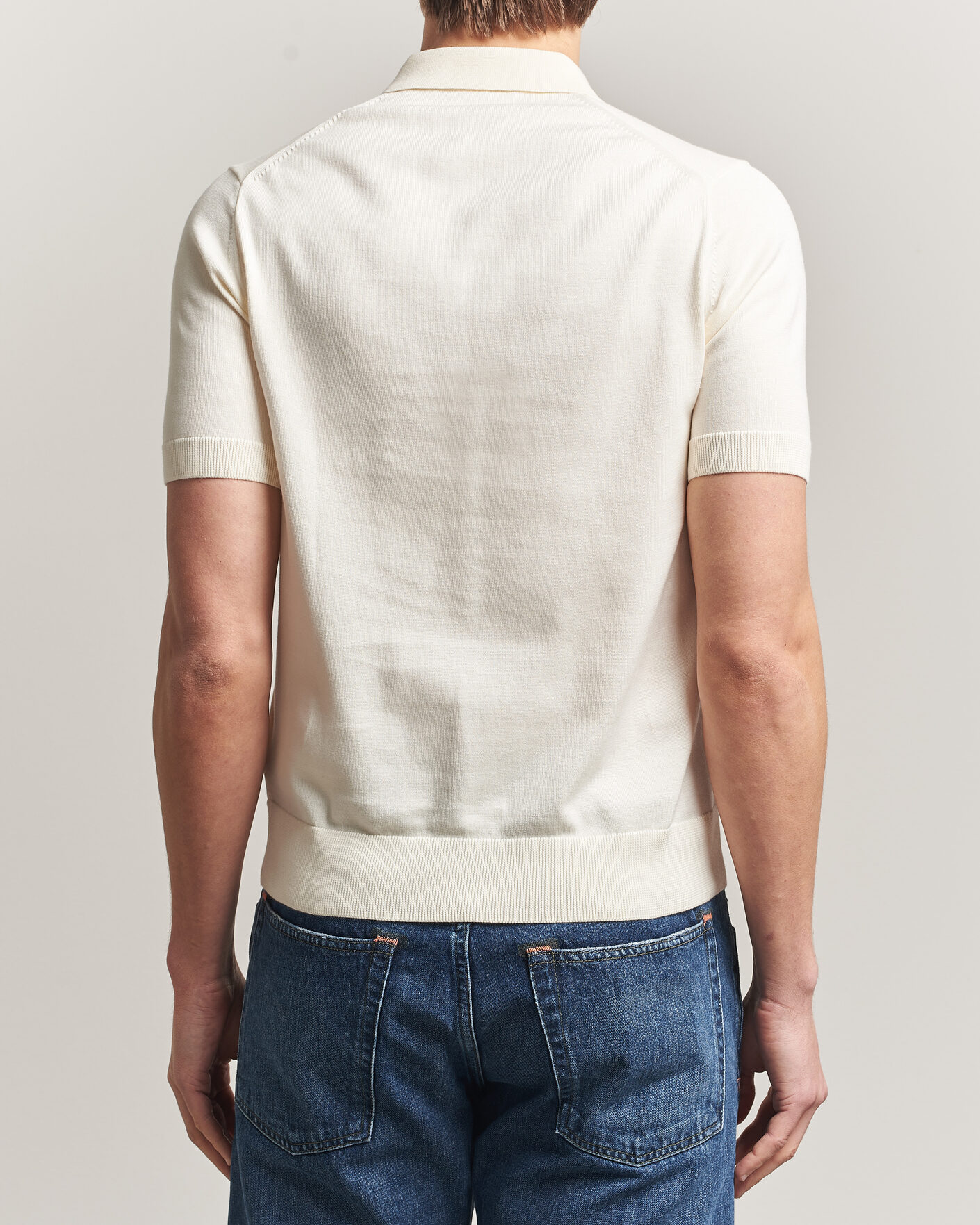 Mies | Pikeet | Fred Perry | Cotton Knitted Polo Ecru