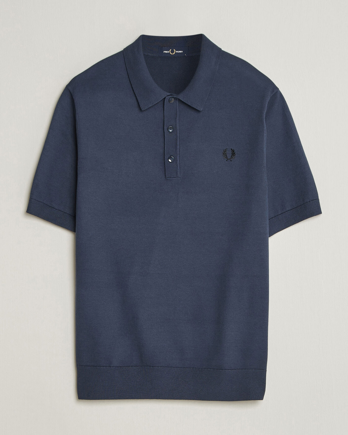 Mies | Pikeet | Fred Perry | Cotton Knitted Polo Dark Airforce