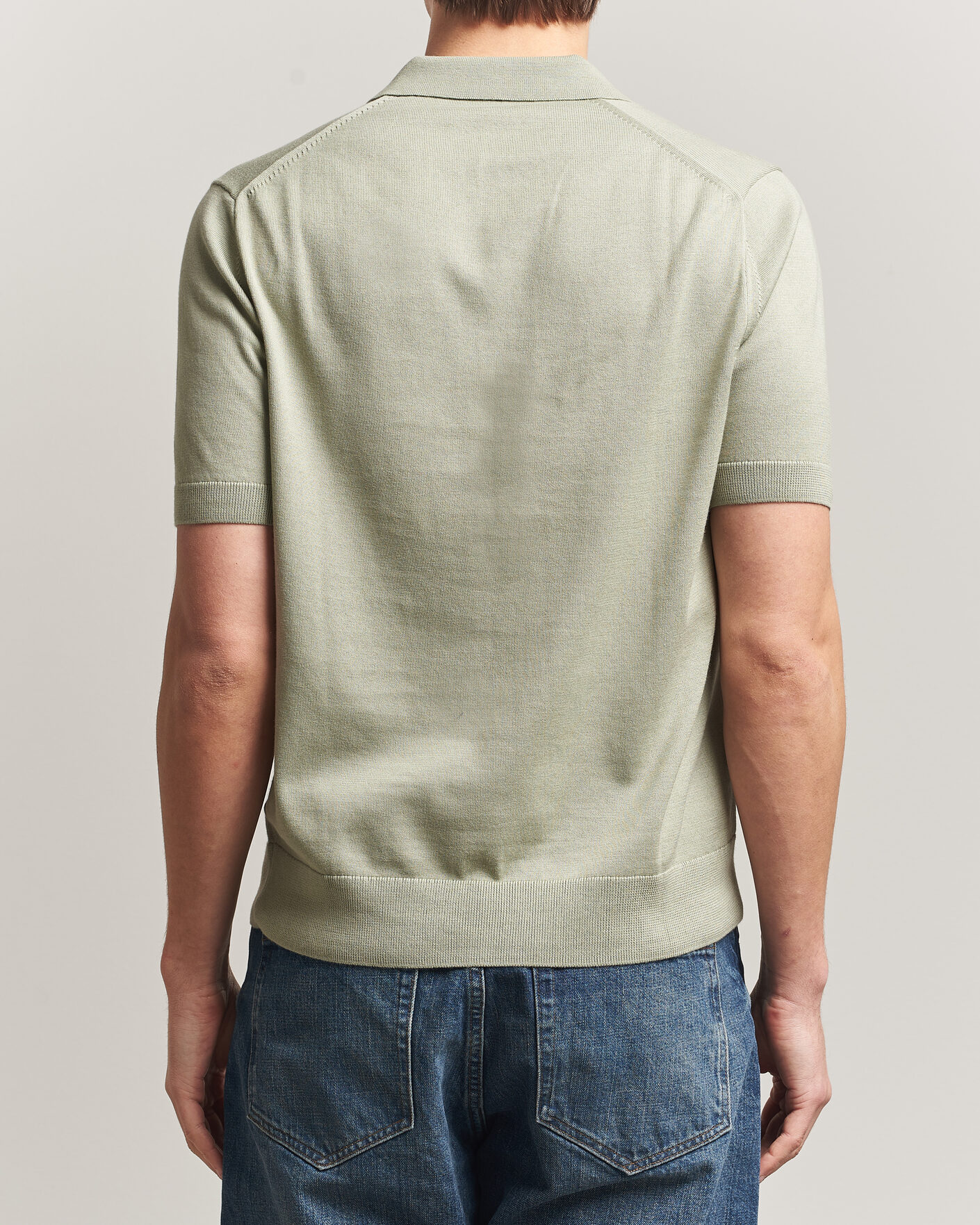 Mies | Pikeet | Fred Perry | Cotton Knitted Polo Seagrass Green