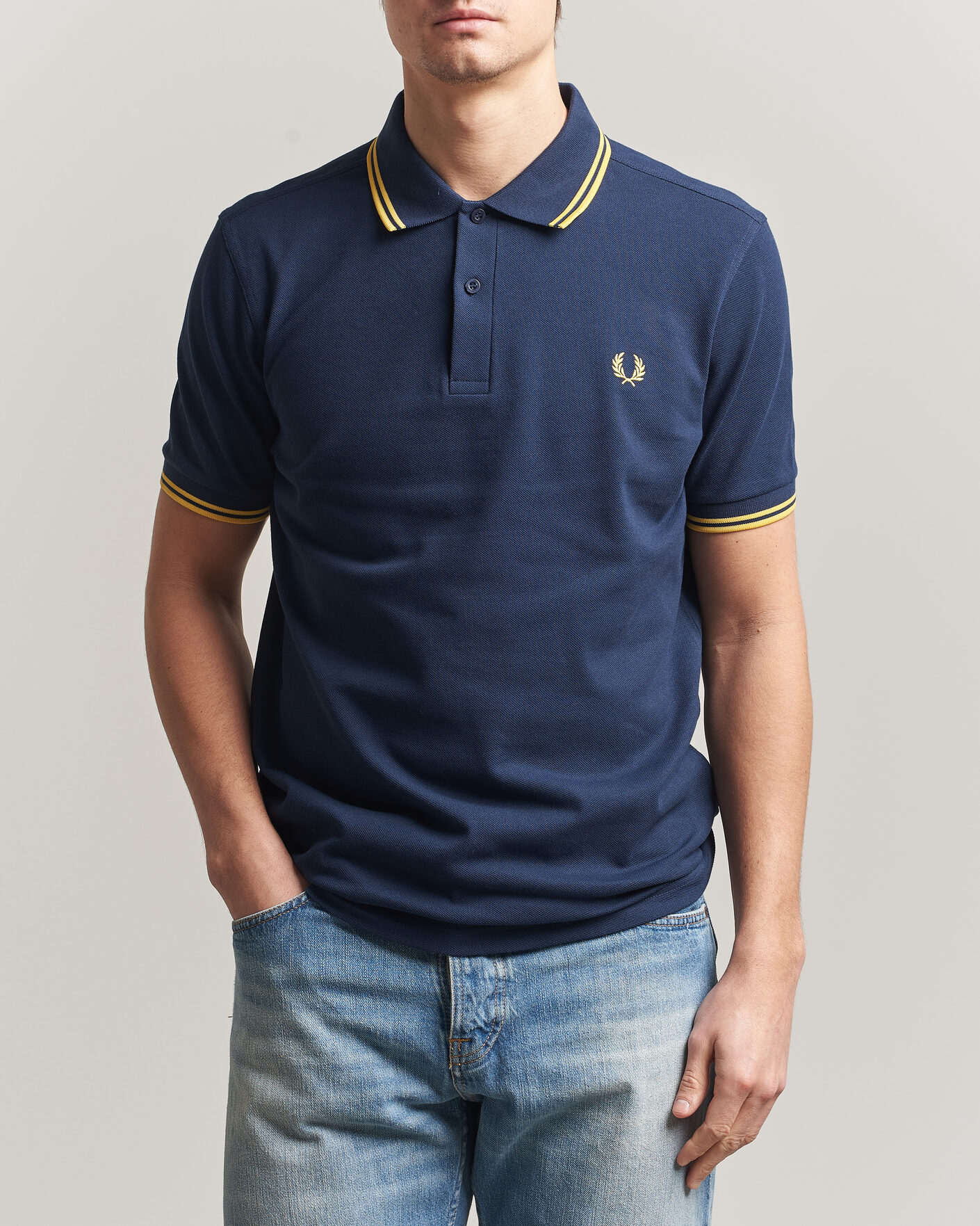 Mies | Pikeet | Fred Perry | Twin Tipped Polo Shirt Tennis Blue