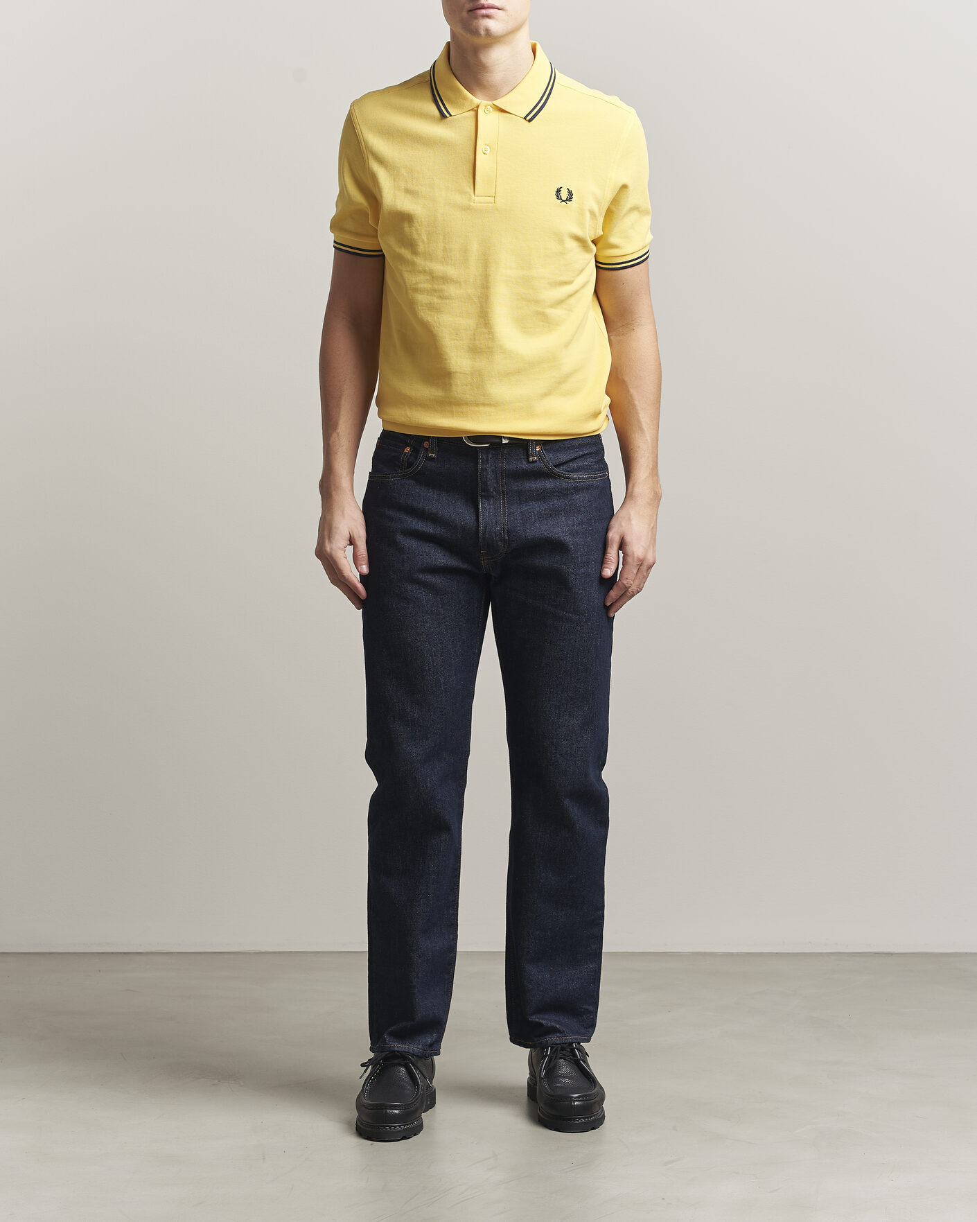 Mies | Pikeet | Fred Perry | Twin Tipped Polo Shirt Lemon Yellow