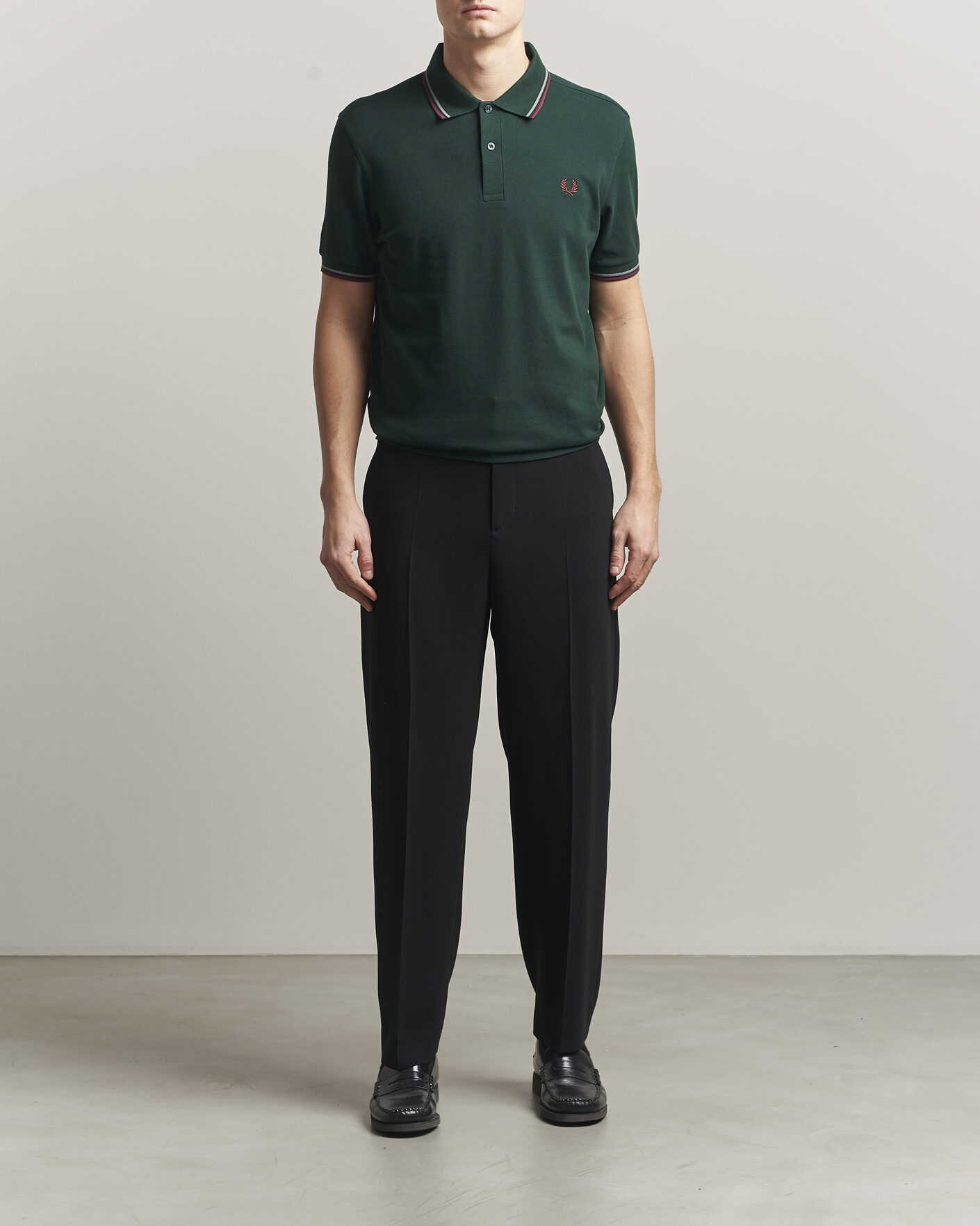 Mies | Pikeet | Fred Perry | Twin Tipped Polo Shirt Grassroots Green