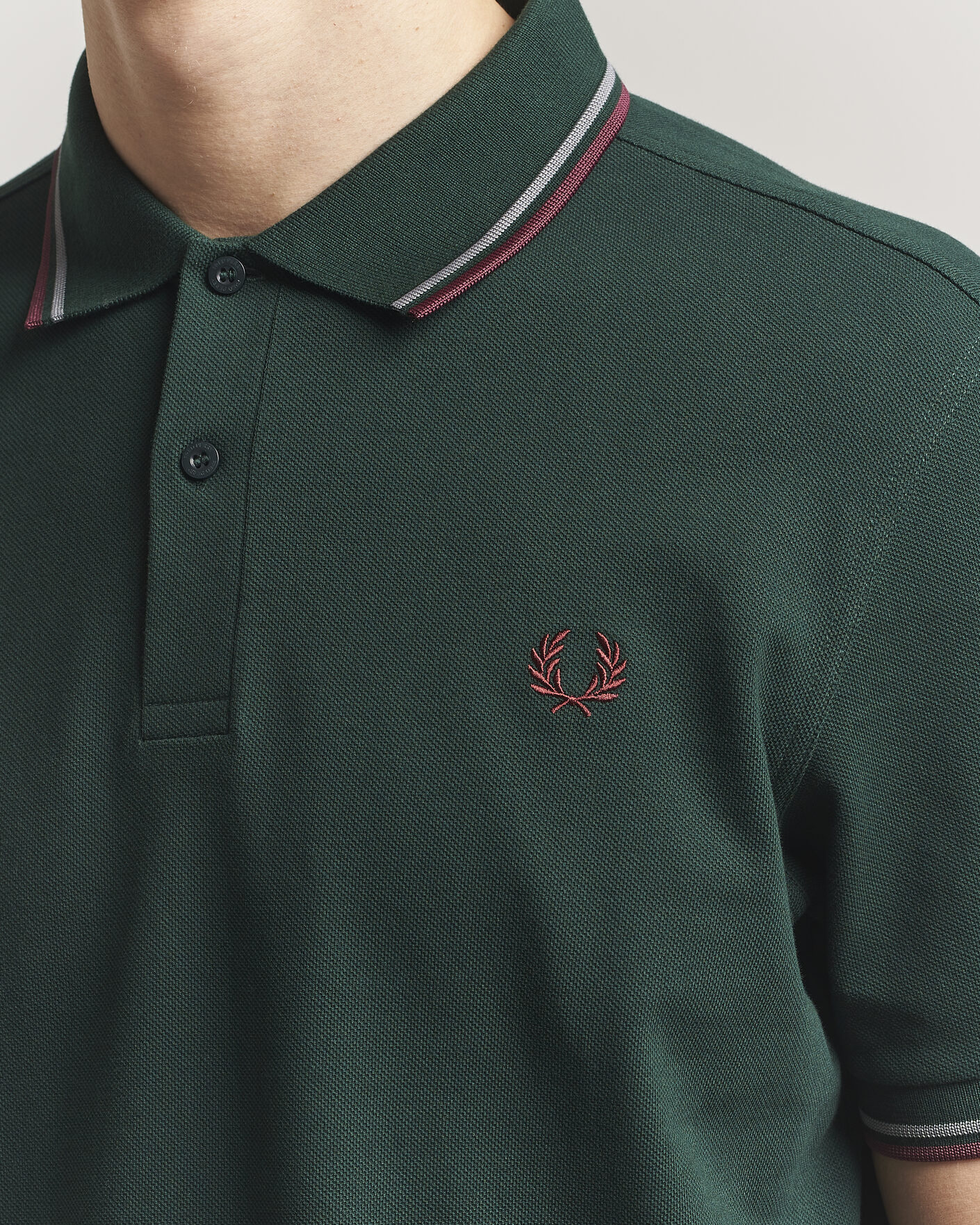 Mies | Pikeet | Fred Perry | Twin Tipped Polo Shirt Grassroots Green