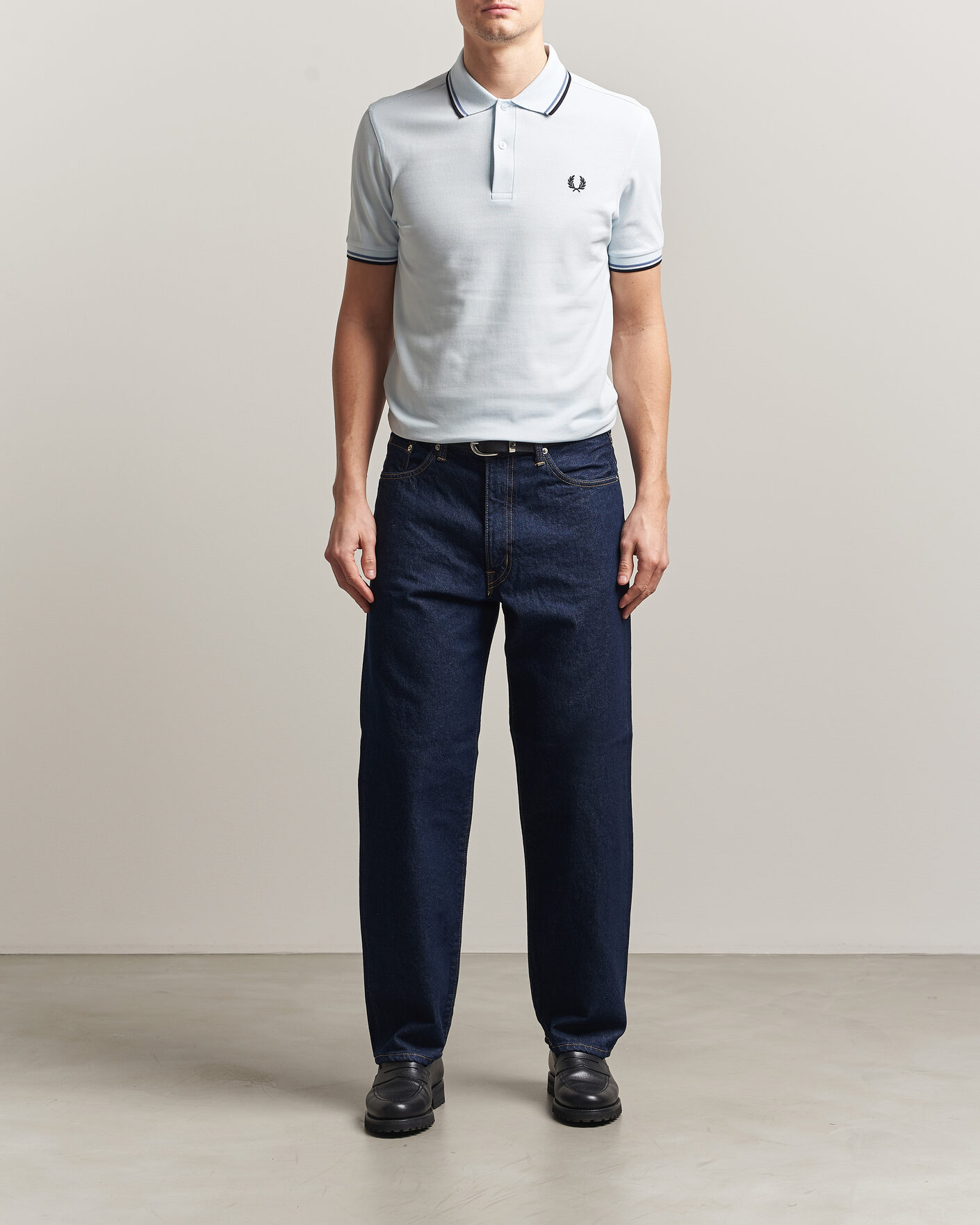Mies | Pikeet | Fred Perry | Twin Tipped Polo Shirt Light Ice