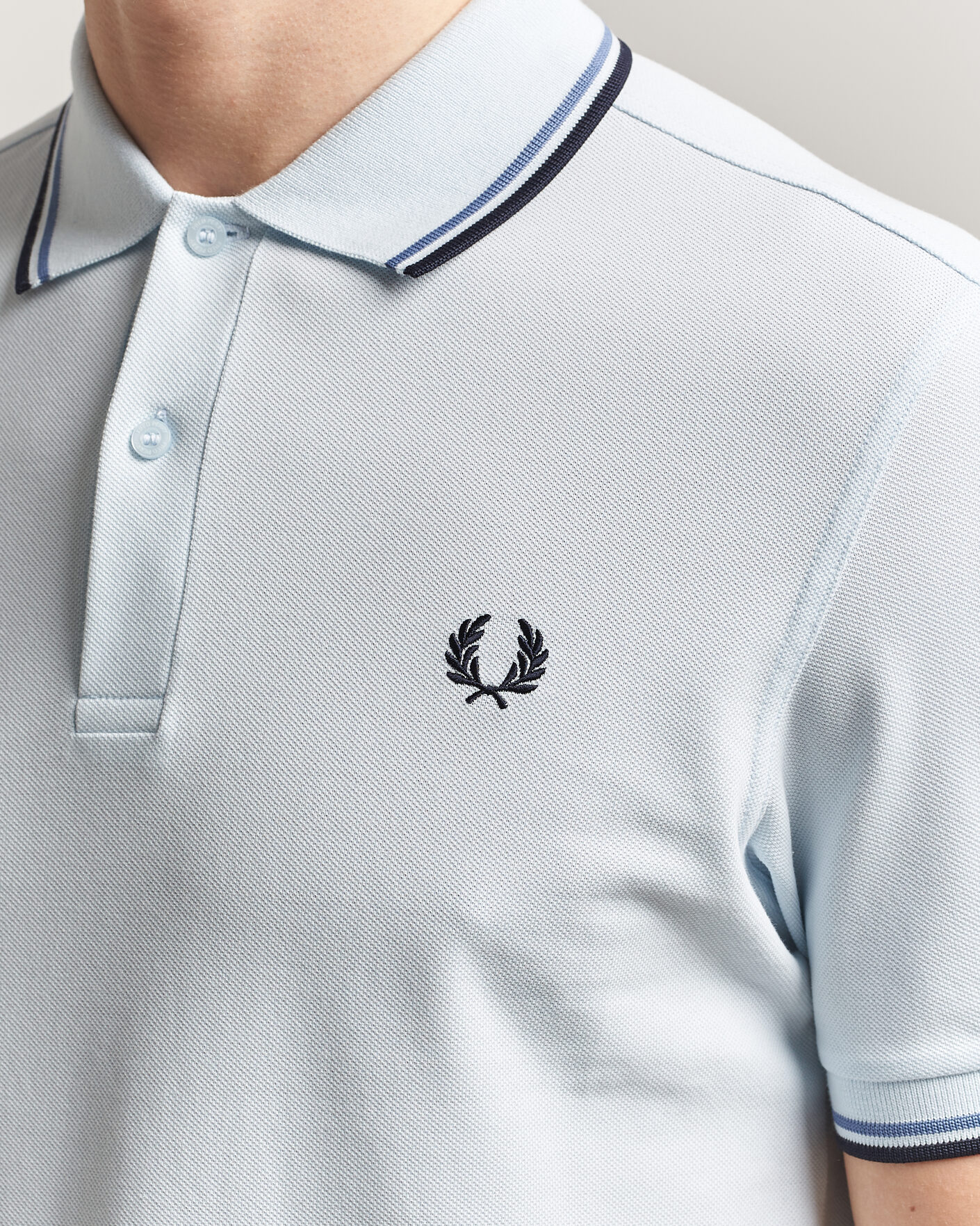 Mies | Pikeet | Fred Perry | Twin Tipped Polo Shirt Light Ice
