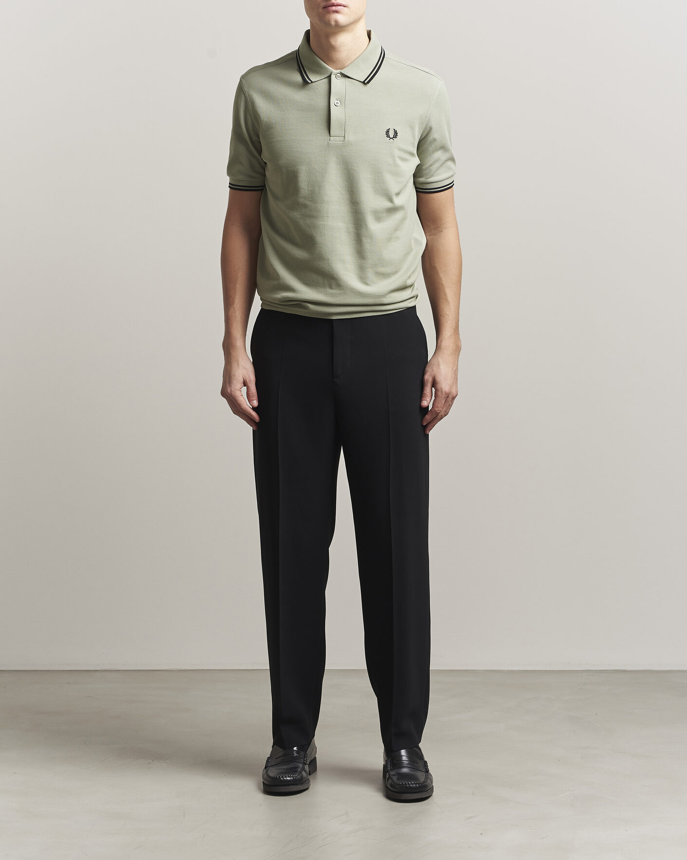 Mies | Pikeet | Fred Perry | Twin Tipped Polo Shirt Seagrass Green