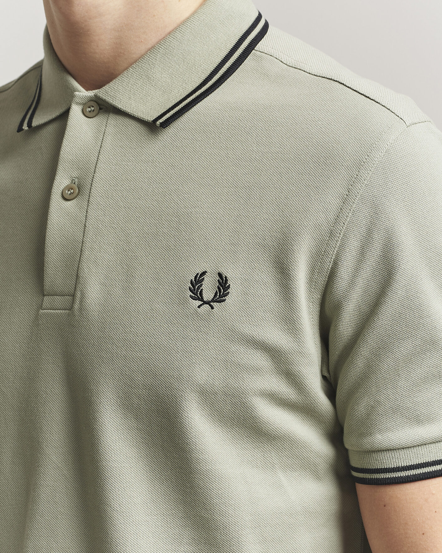 Mies | Pikeet | Fred Perry | Twin Tipped Polo Shirt Seagrass Green