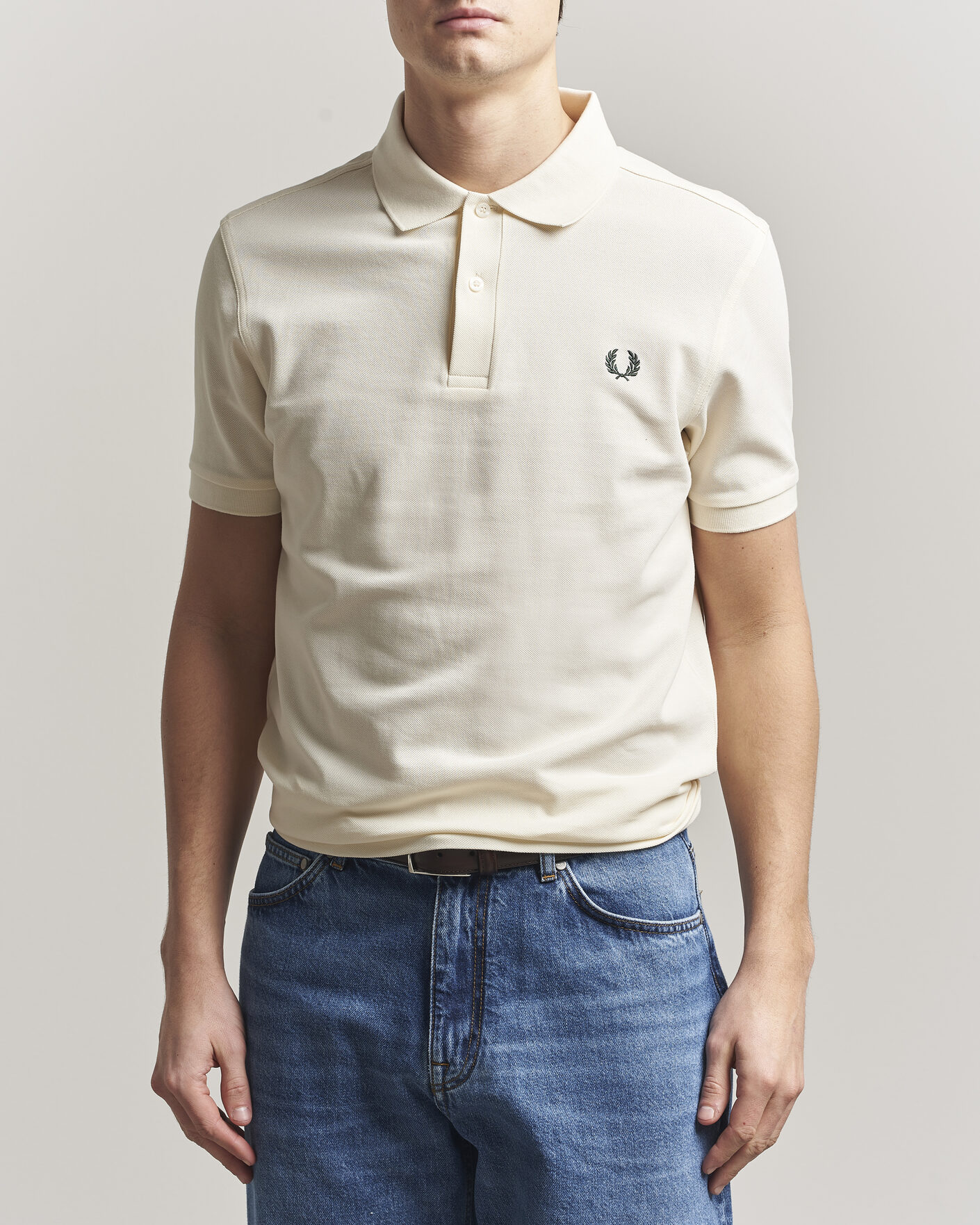 Mies | Pikeet | Fred Perry | Plain Polo Ecru