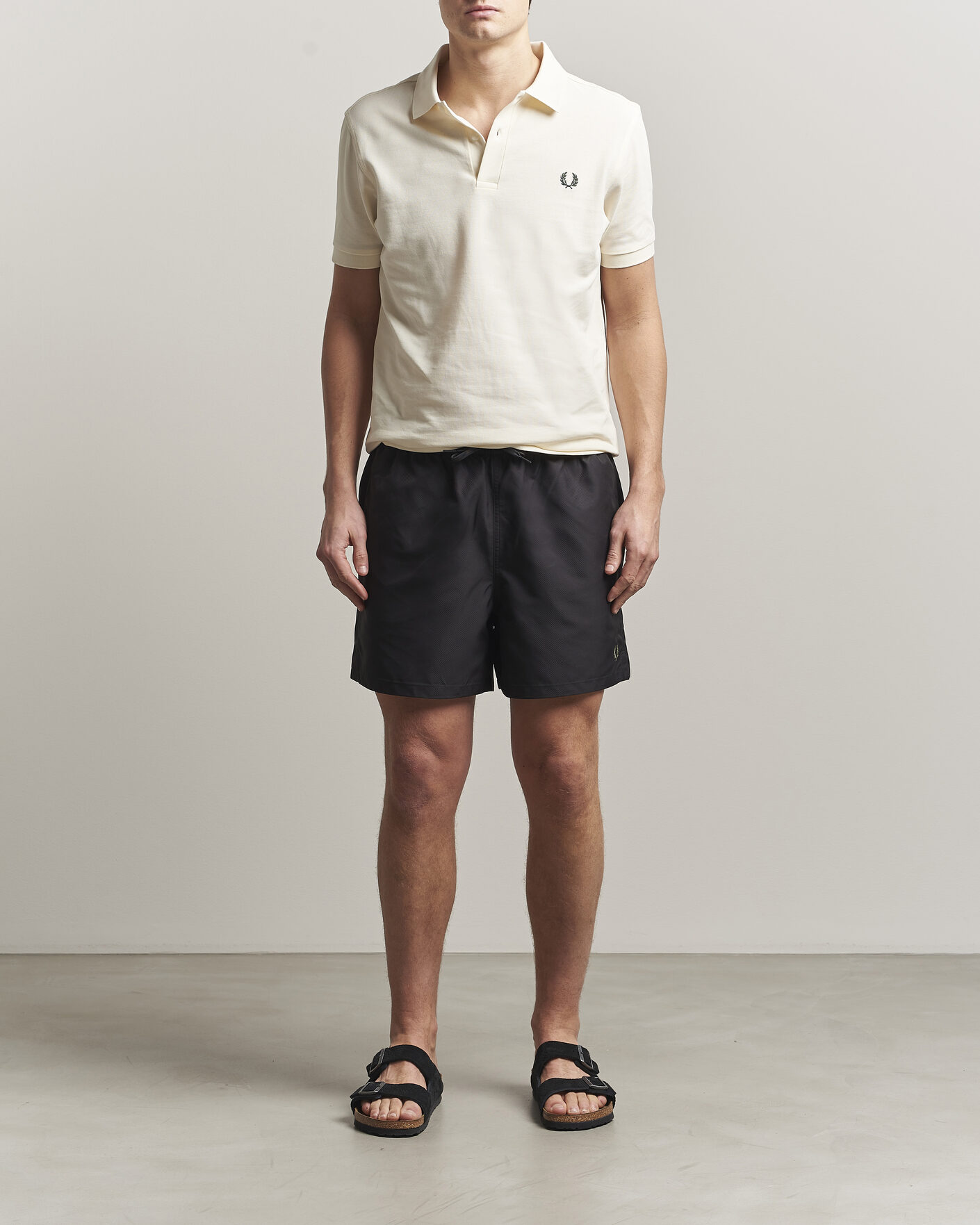 Mies | Uimahousut | Fred Perry | Classic Swimshorts Black