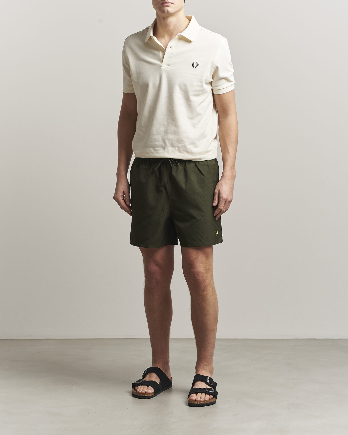 Mies | Uimahousut | Fred Perry | Classic Swimshorts Hunting Green