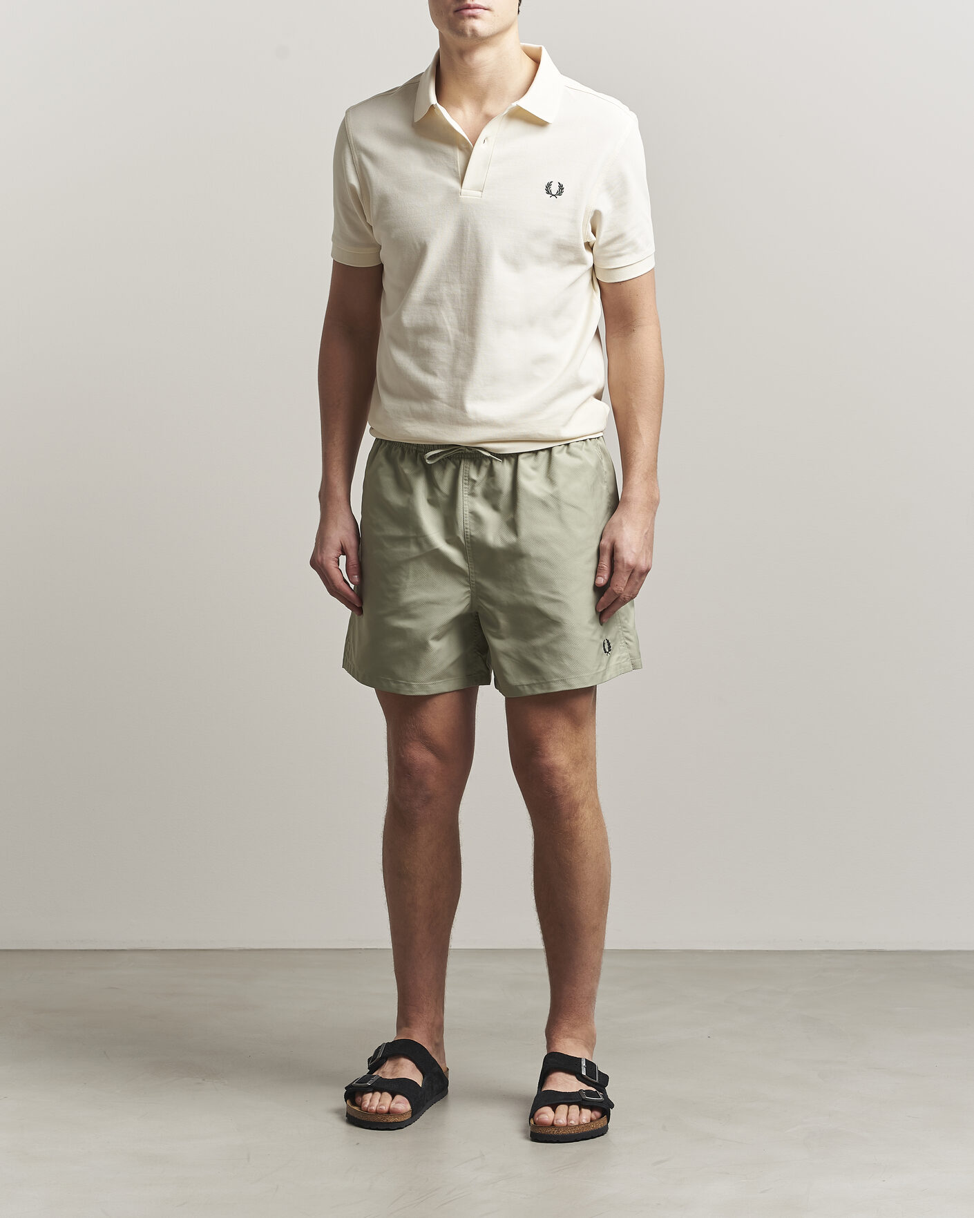 Mies | Uimahousut | Fred Perry | Classic Swimshorts Seagrass Green