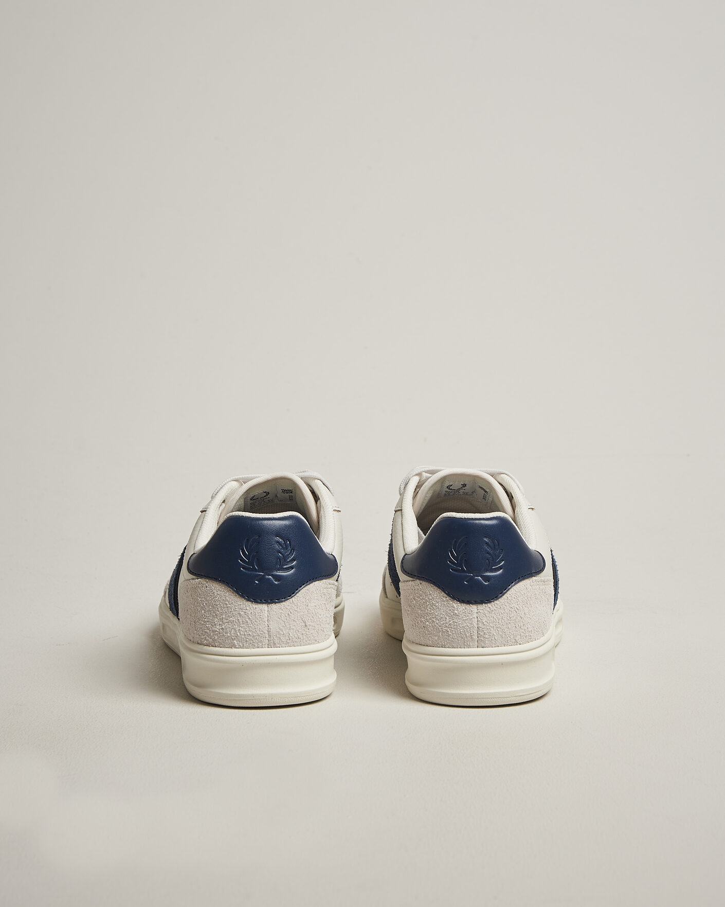 Mies | Tennarit | Fred Perry | B4 Leather/Suede Sneaker Porcelain/Navy