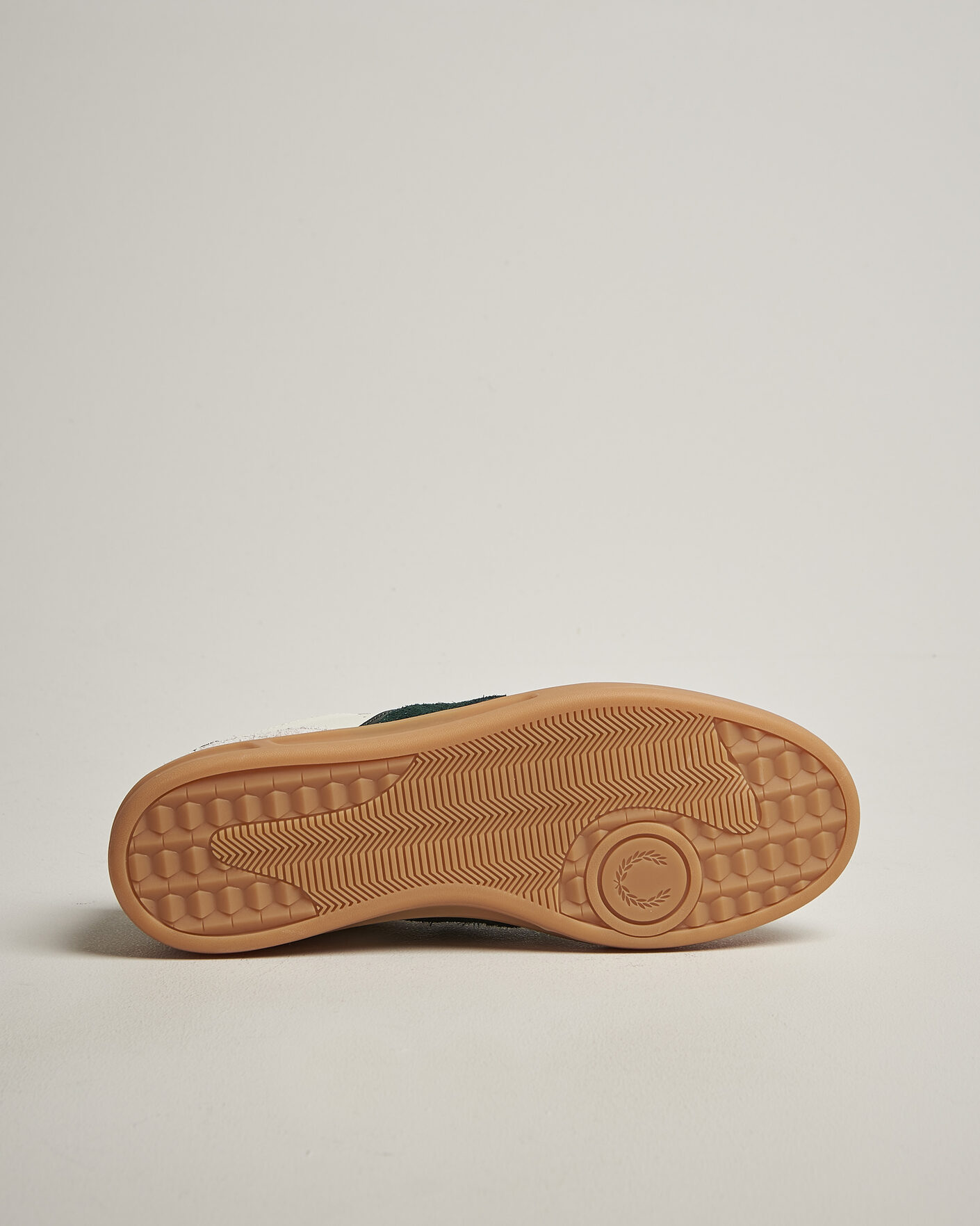 Mies | Tennarit | Fred Perry | B4 Leather/Suede Sneaker Light Ecru/Green