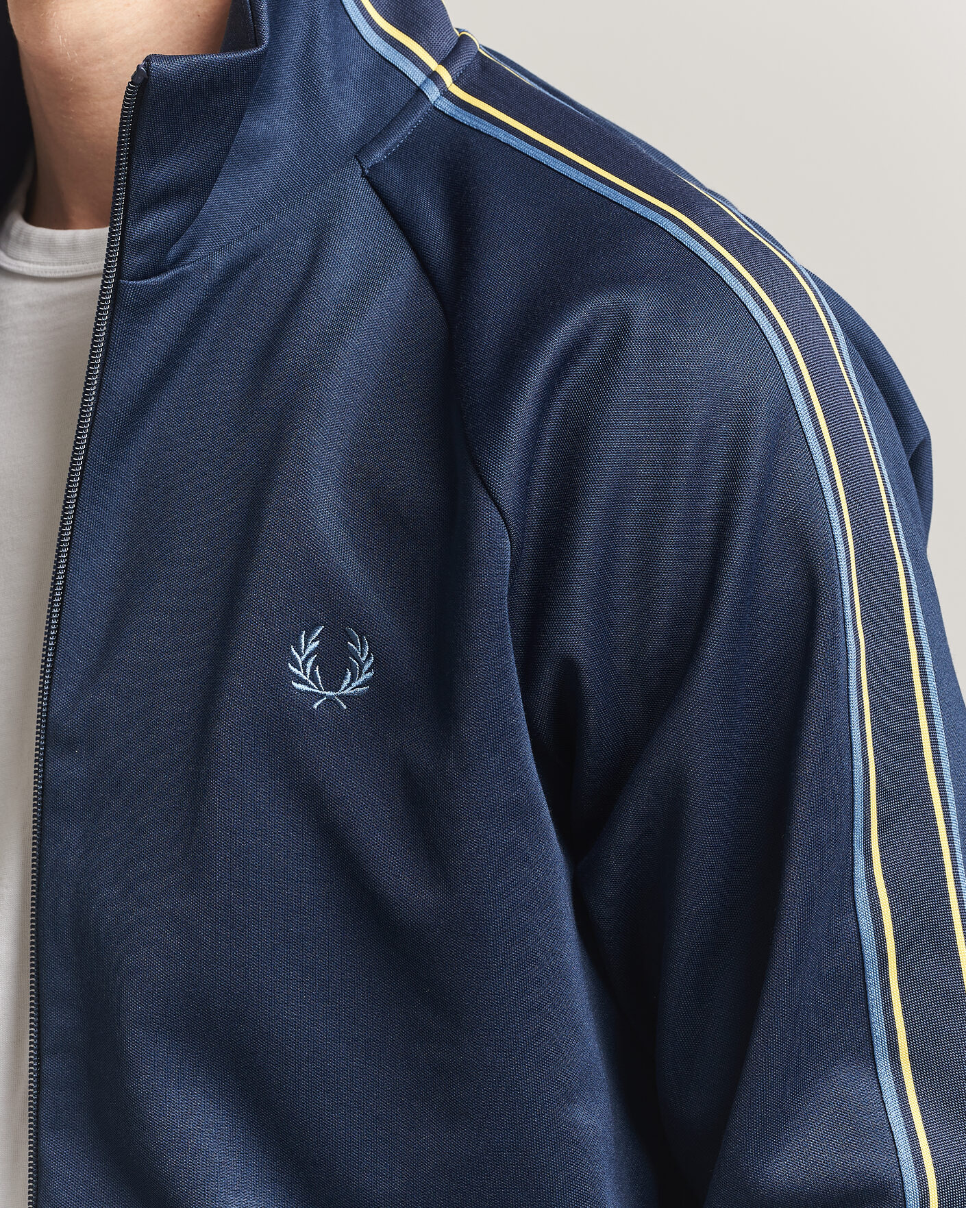 Mies | Puserot | Fred Perry | Tramline Taped Track Jacket Tennis Blue