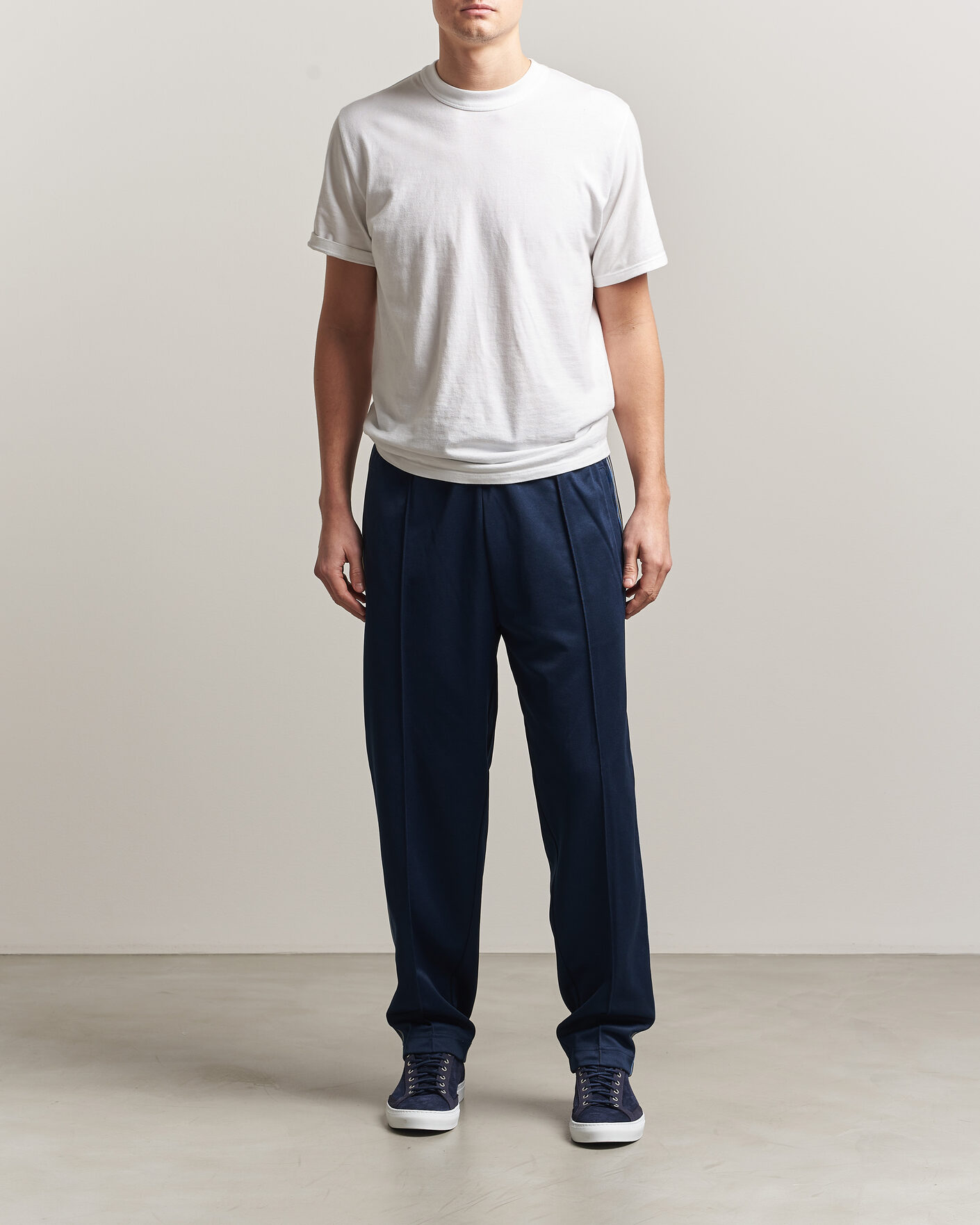 Mies | Housut | Fred Perry | Tramline Taped Track Pants Tennis Blue