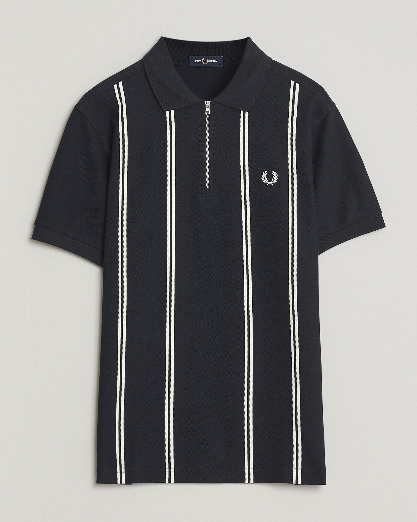 Mies | Pikeet | Fred Perry | Vertical Striped Polo Navy