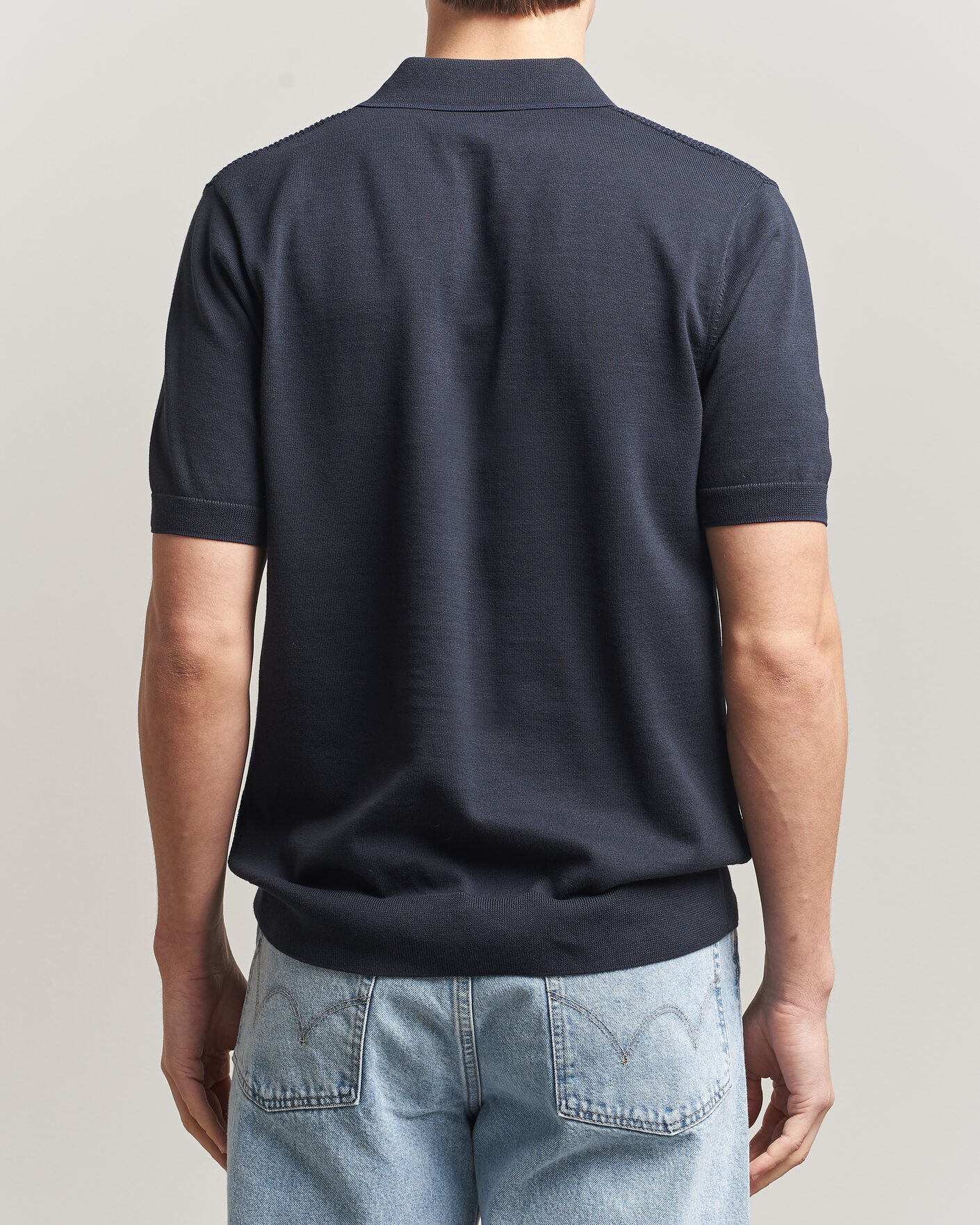 Mies | Pikeet | Fred Perry | Waffle Knitted Polo Navy