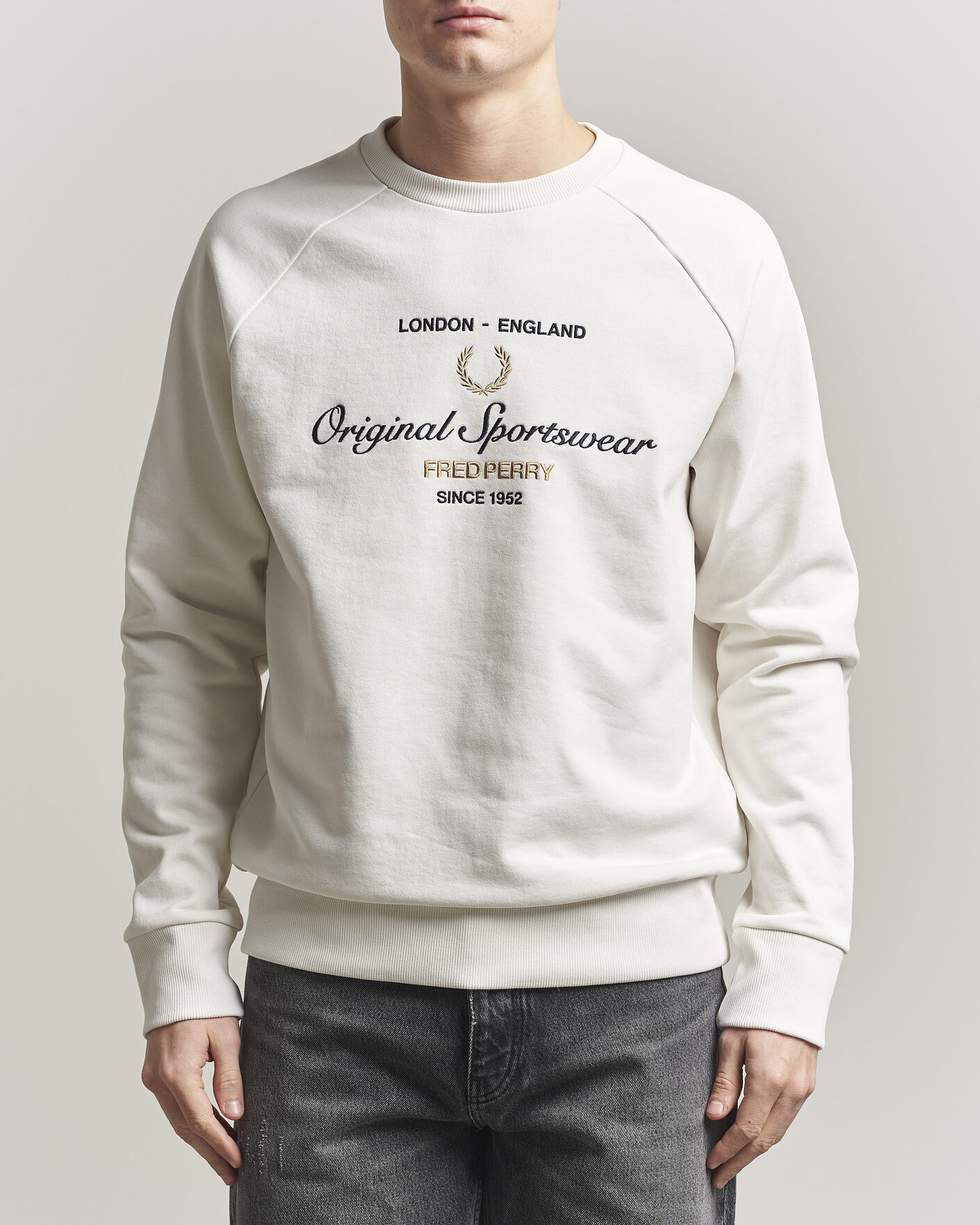Mies | Puserot | Fred Perry | Original Sportswear Sweatshirt Snow White
