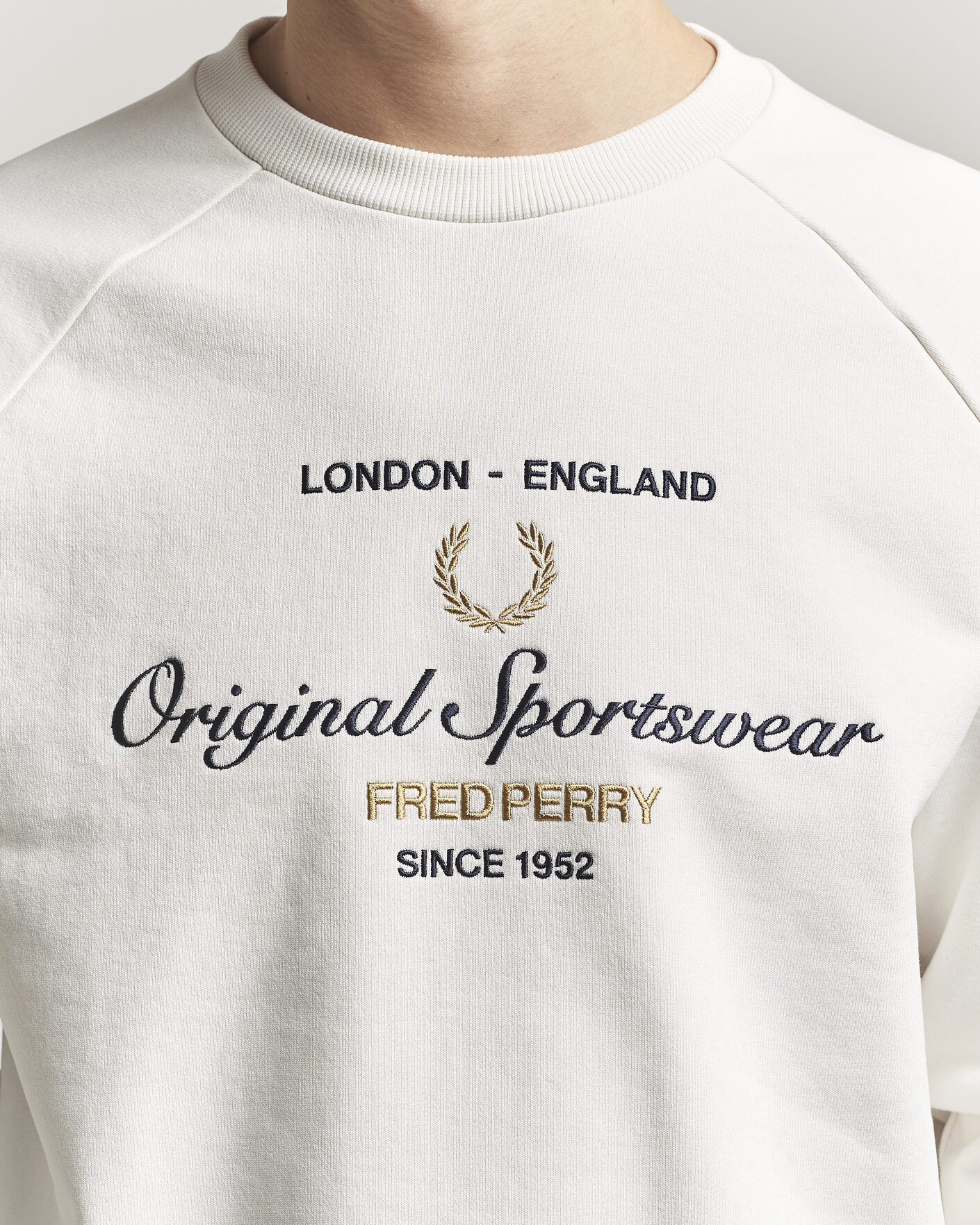Mies | Puserot | Fred Perry | Original Sportswear Sweatshirt Snow White