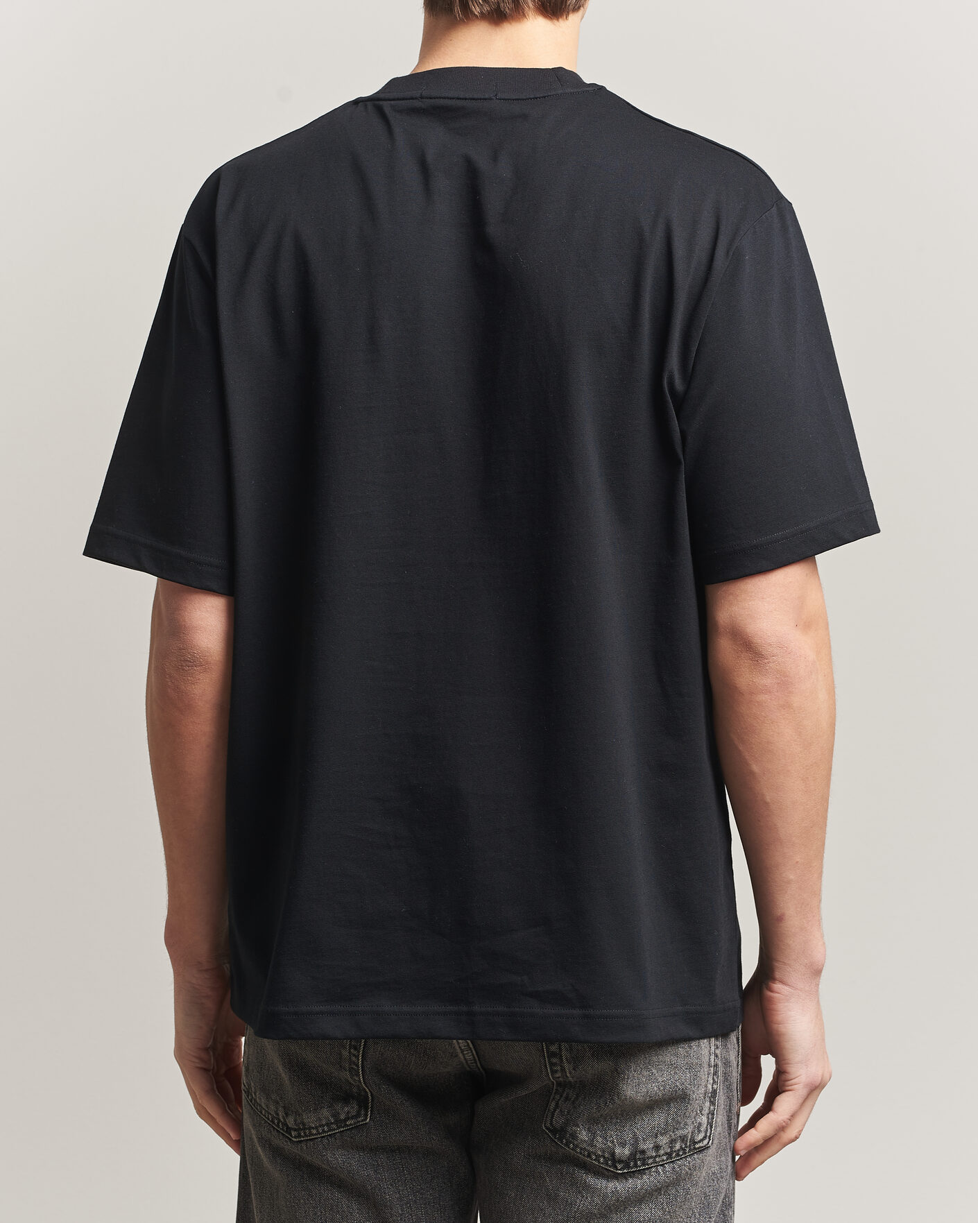 Mies | T-paidat | Fred Perry | Embroidered Paneled T-Shirt Black