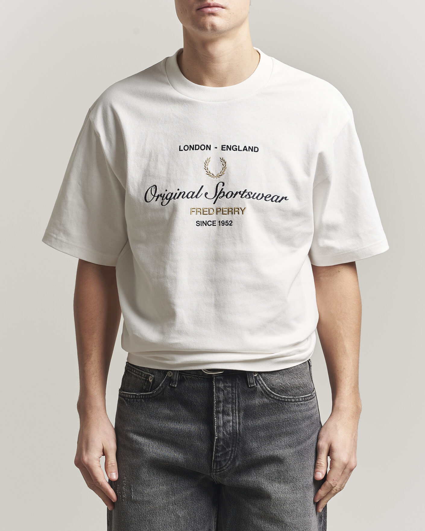 Mies | T-paidat | Fred Perry | Original Sportswear T-Shirt Snow White
