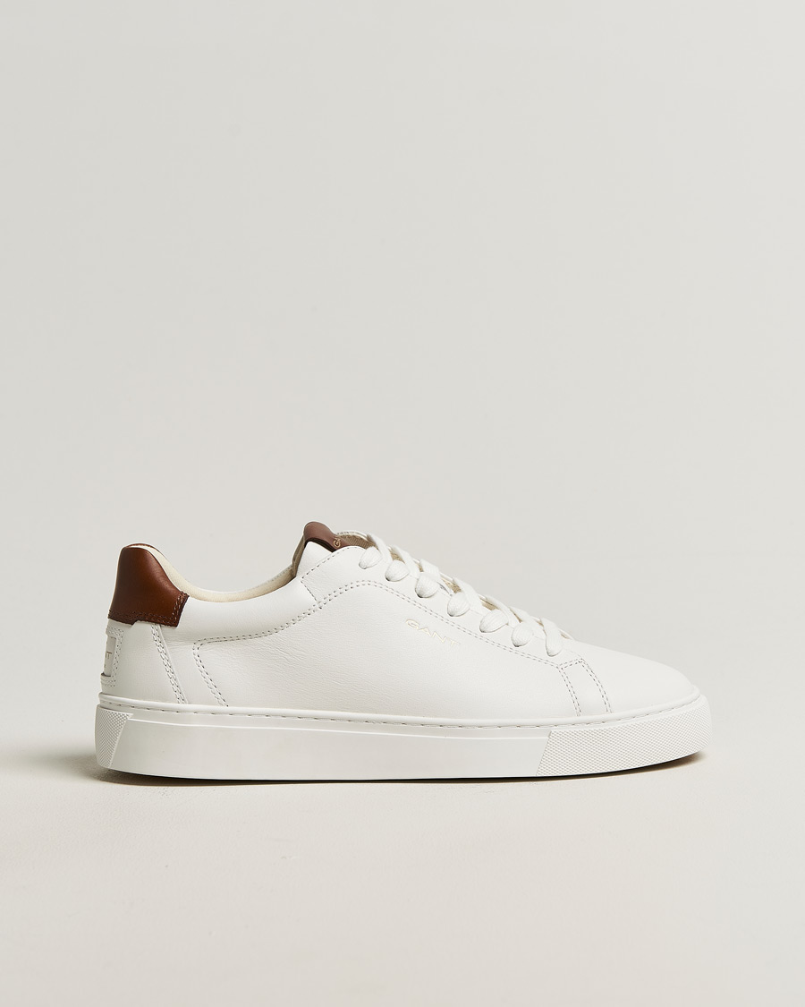Mies | Tennarit | GANT | Mc Julien Leather Sneaker White/Dark Tan