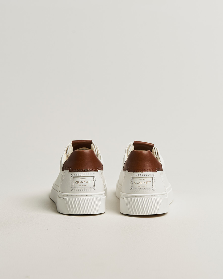 Mies | Tennarit | GANT | Mc Julien Leather Sneaker White/Dark Tan