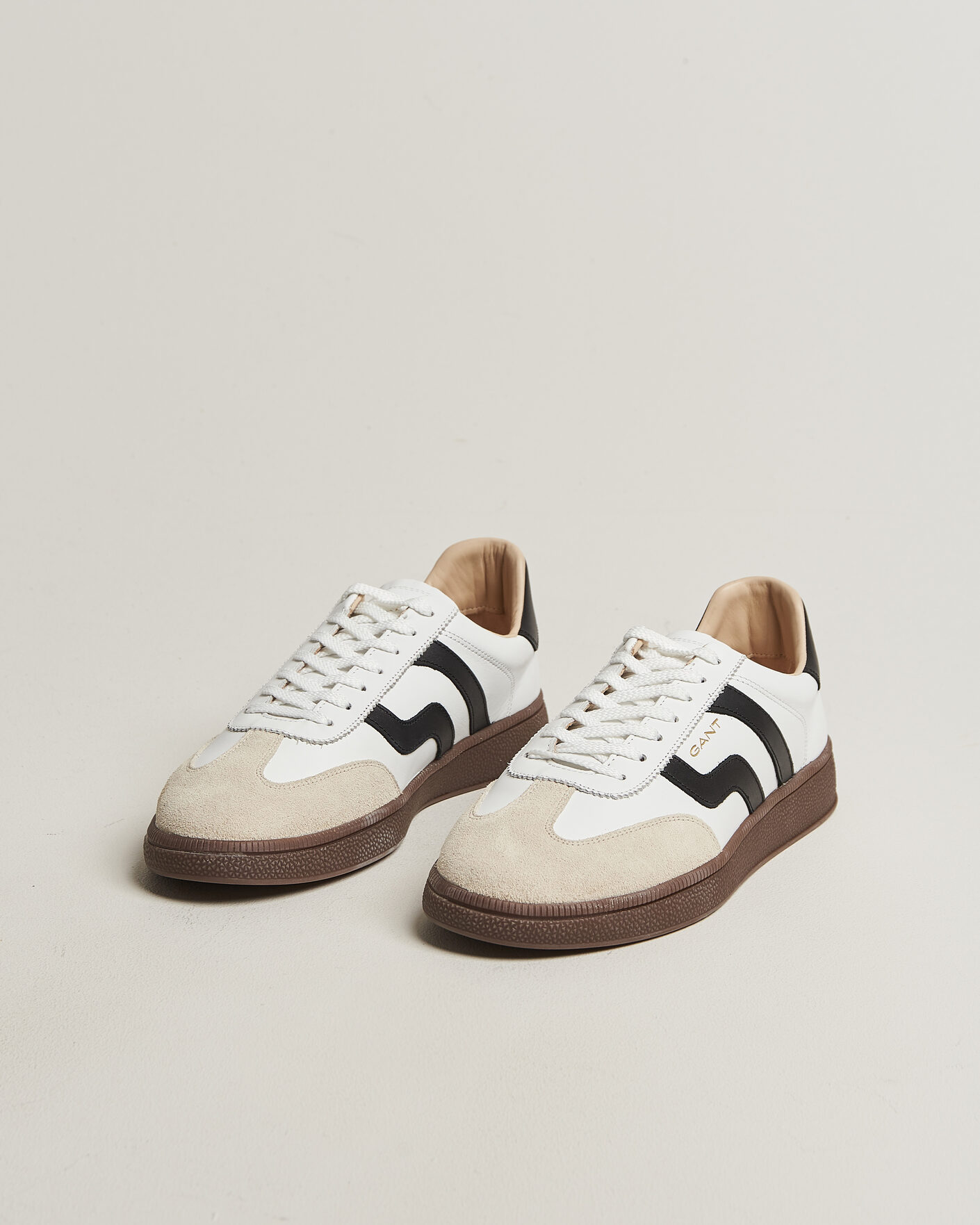 Mies | Tennarit | Gant | Cuzmo Leather/Suede Sneaker White/Black