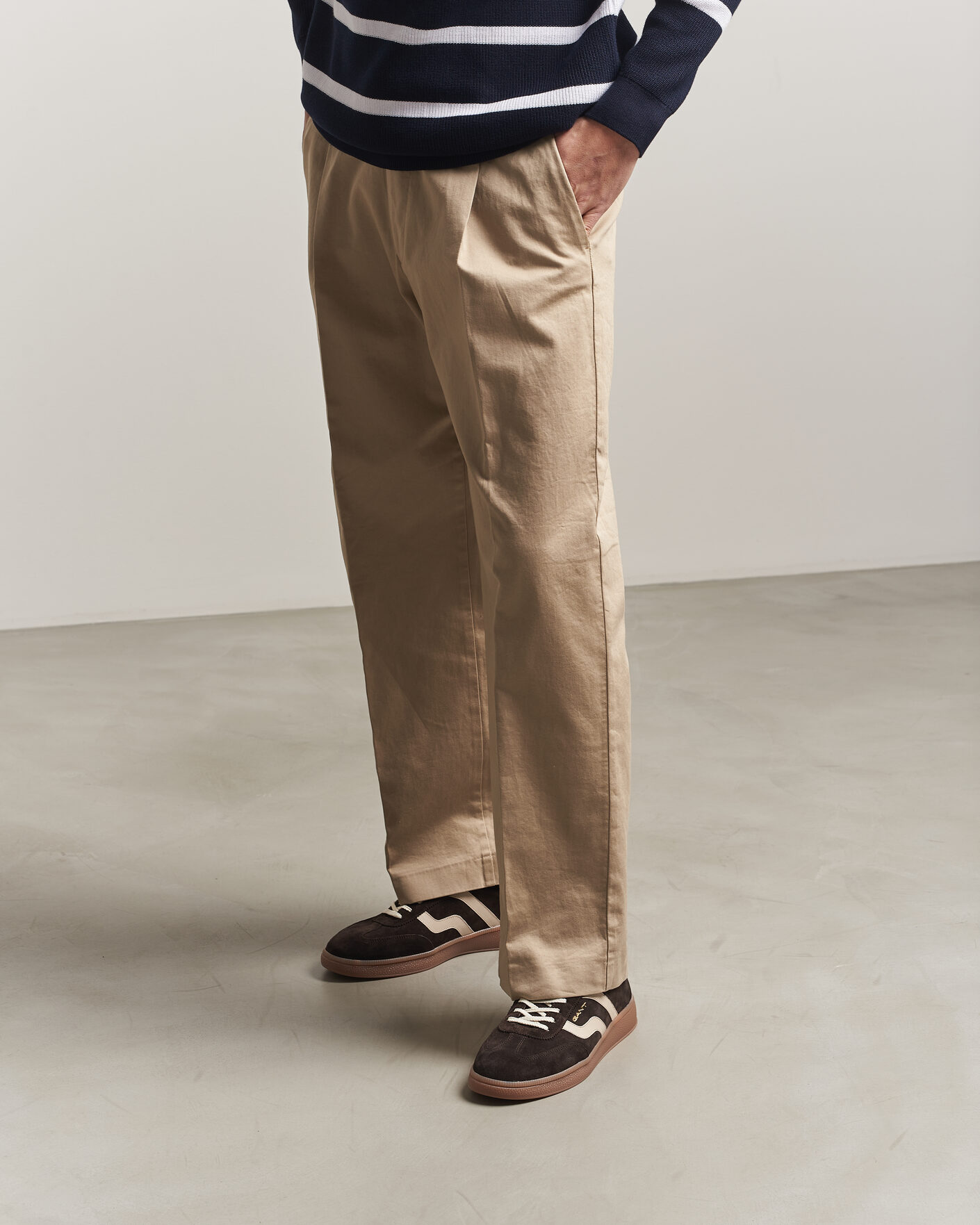 Mies | Tennarit | Gant | Cuzmo Suede Sneaker Dark Brown/White