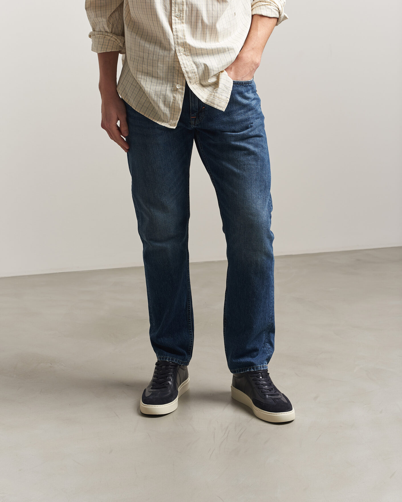 Mies | Tennarit | GANT | Mc Julien Leather/Suede Sneaker Marine