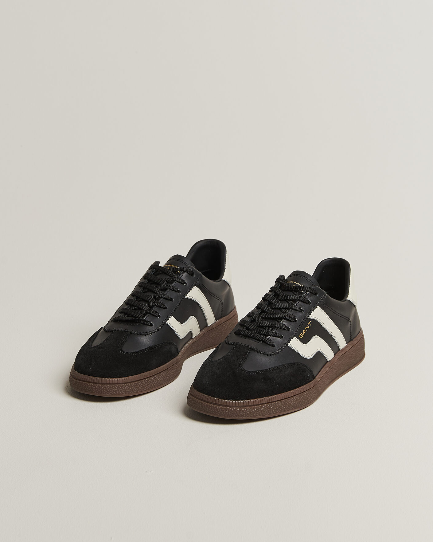 Mies | Tennarit | Gant | Cuzmo Leather/Suede Sneaker Black/White