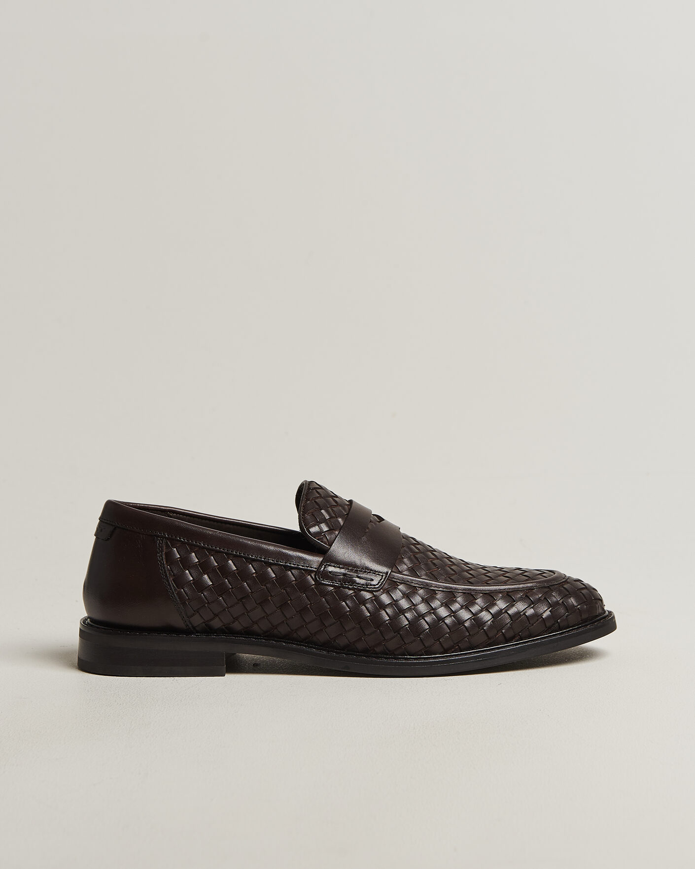 Mies | Loaferit | Gant | Lozham Braided Leather Loafer Dark Brown