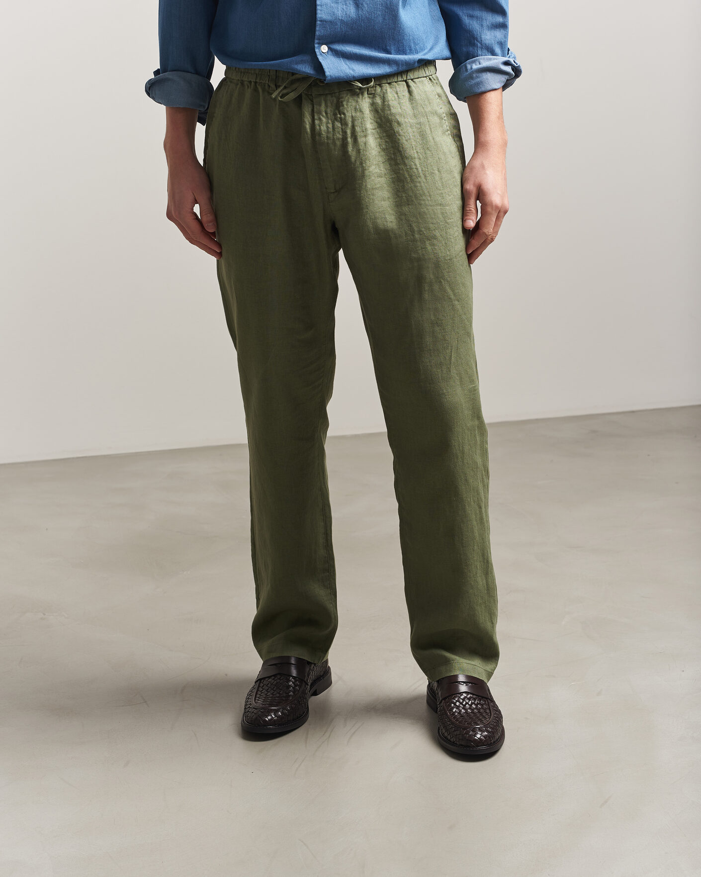 Mies | Loaferit | Gant | Lozham Braided Leather Loafer Dark Brown