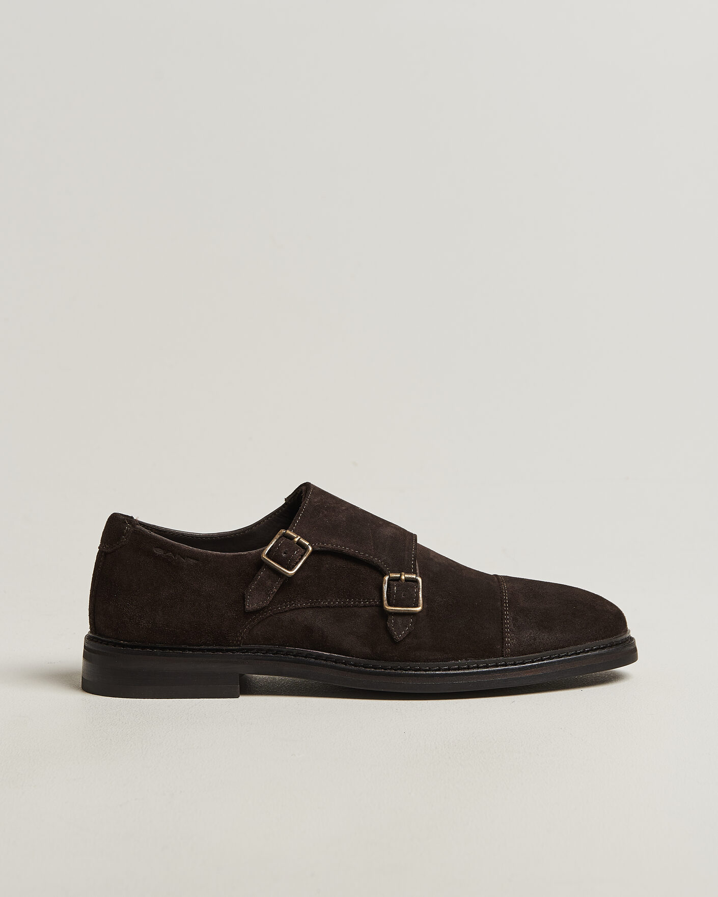 Mies | Solkikengät | GANT | Bidford Suede Double Monkstrap Dark Brown