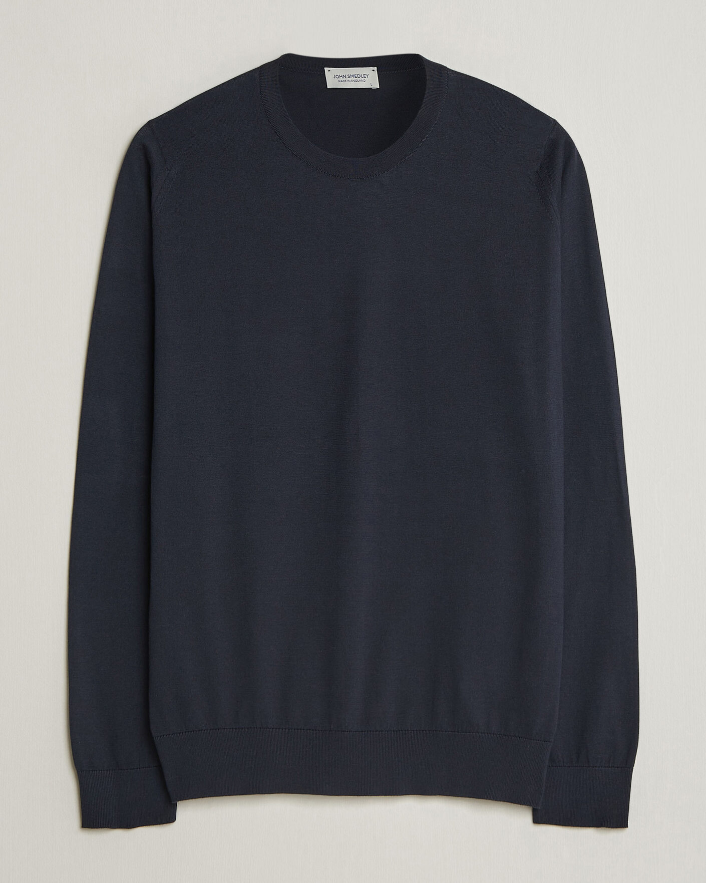 Mies | Puserot | John Smedley | Rowland Sea Island Crew Neck Pullover Navy