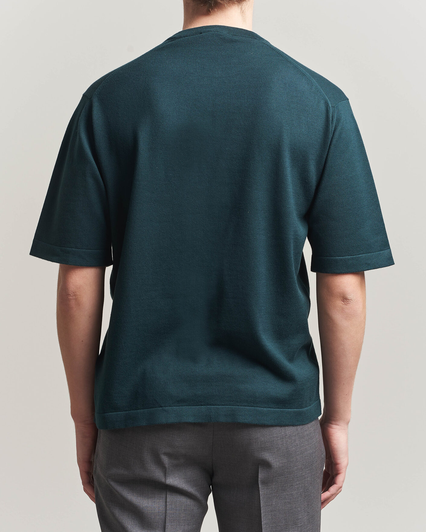Mies | T-paidat | John Smedley | Tindall Sea Island Cotton T-Shirt Rainforest