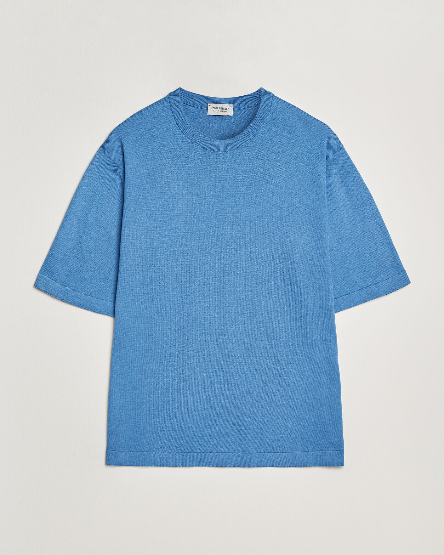 Mies | T-paidat | John Smedley | Tindall Sea Island Cotton T-Shirt Skye Blue