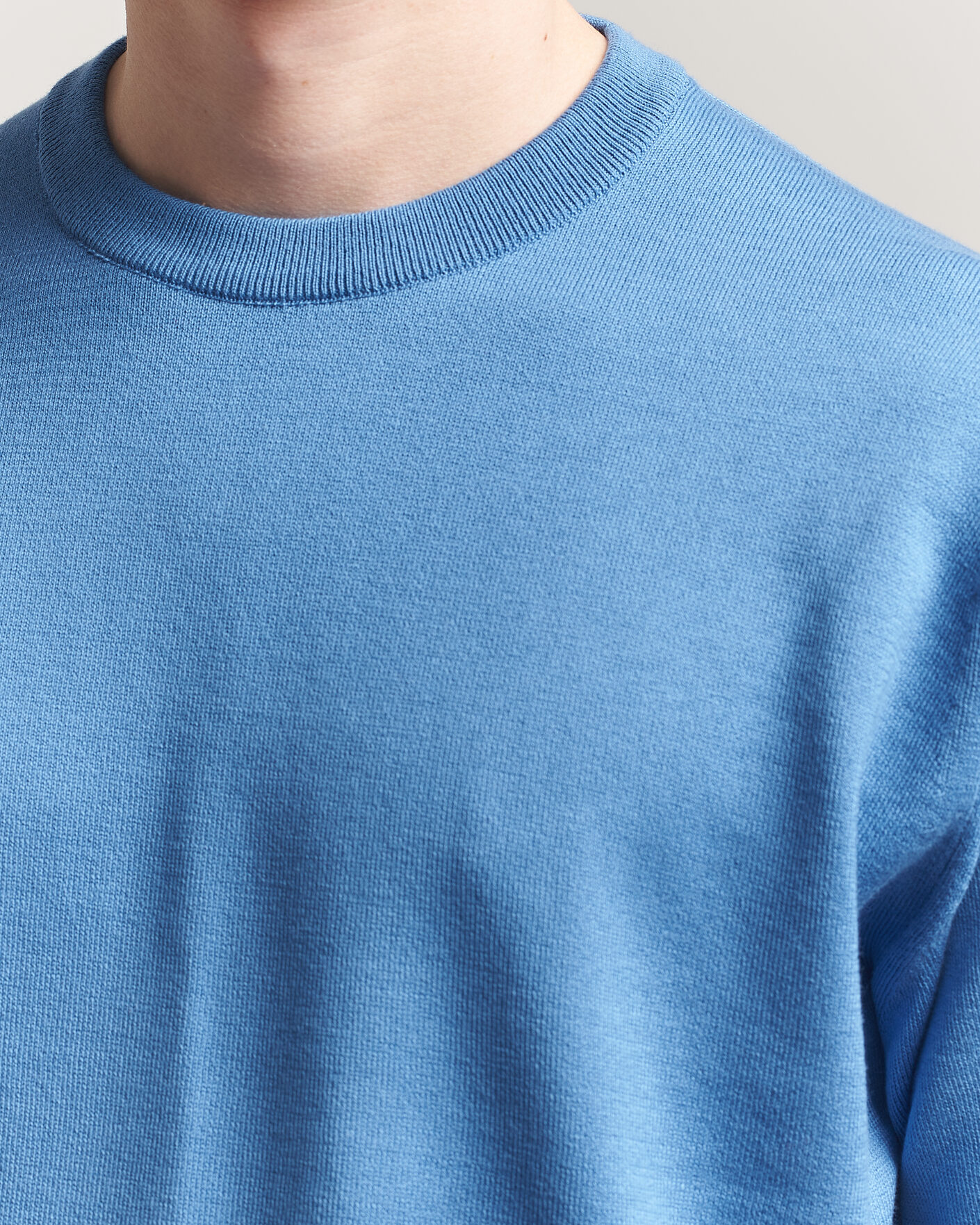 Mies | T-paidat | John Smedley | Tindall Sea Island Cotton T-Shirt Skye Blue