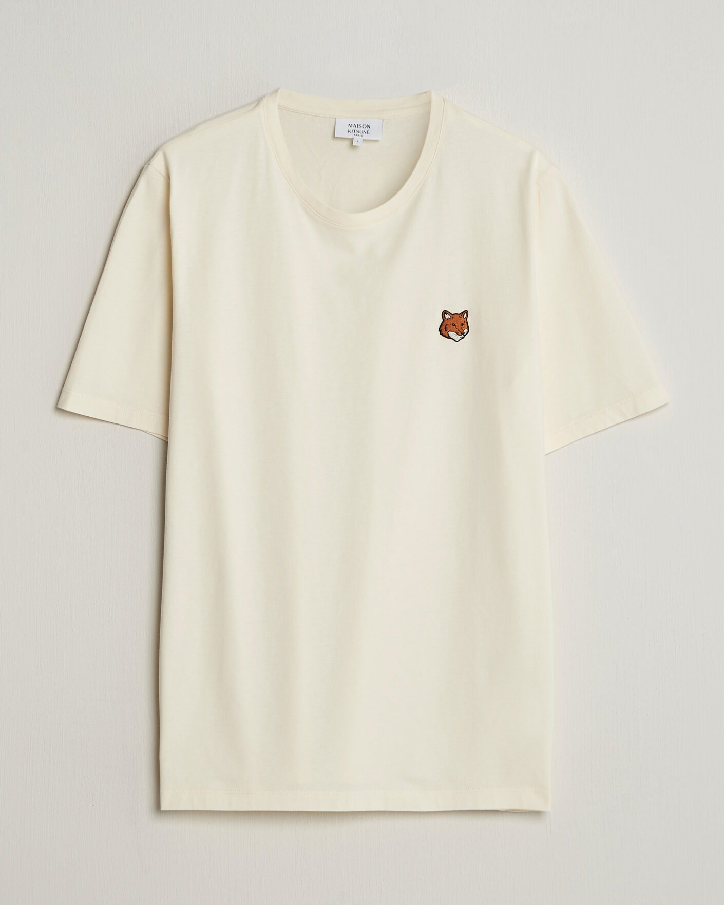 Mies | T-paidat | Maison Kitsuné | Fox Head T-Shirt Noble Beige