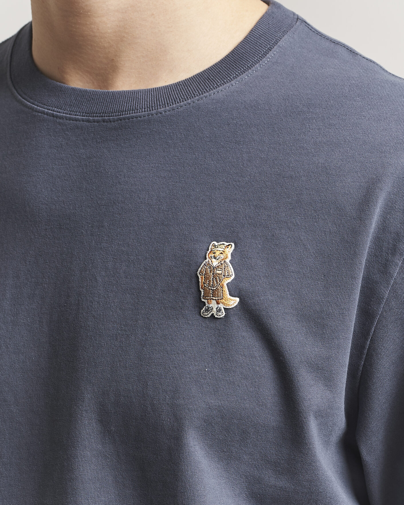 Mies | T-paidat | Maison Kitsuné | Dressed Fox T-Shirt Shadow Blue