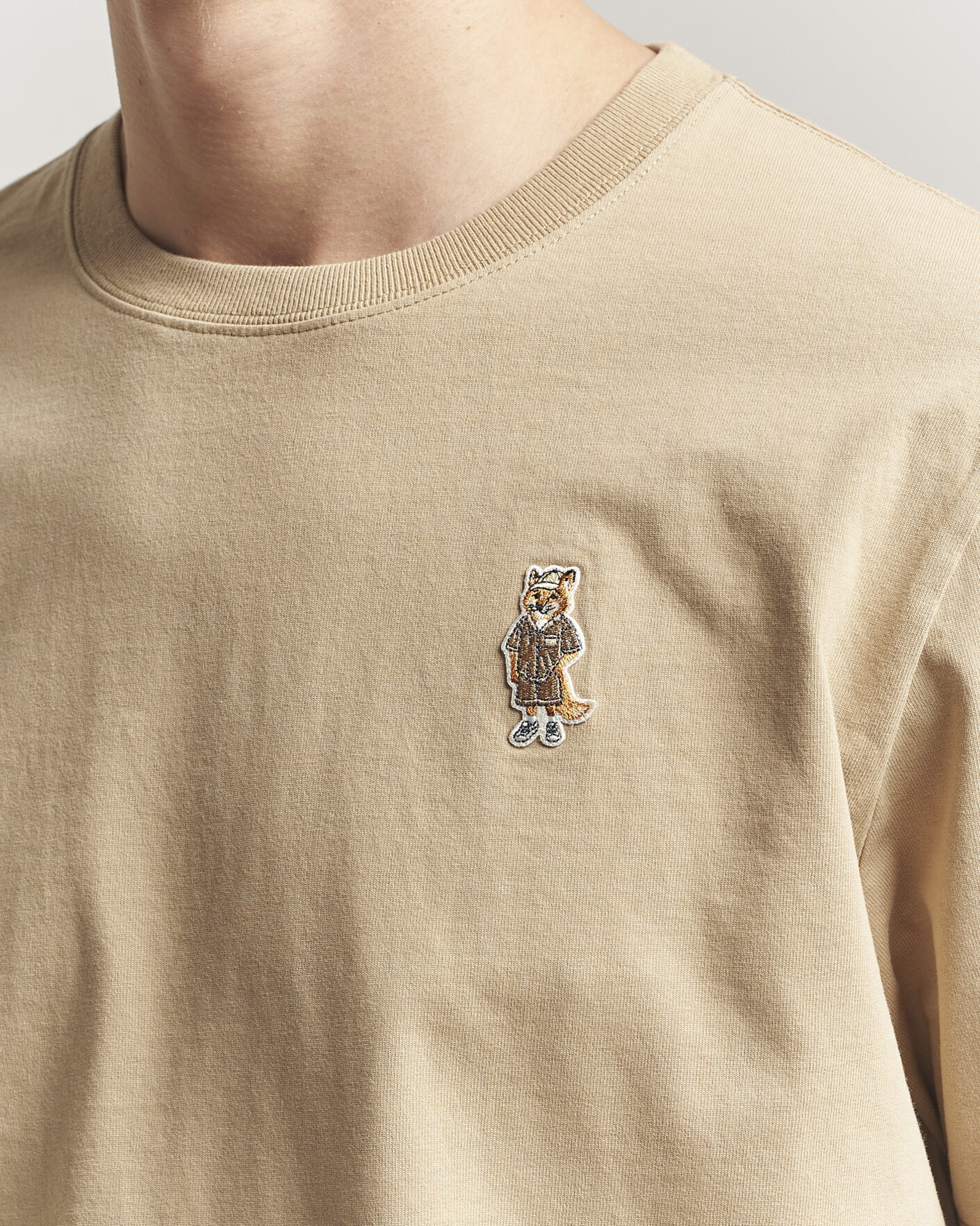 Mies | T-paidat | Maison Kitsuné | Dressed Fox T-Shirt Roasted Almond