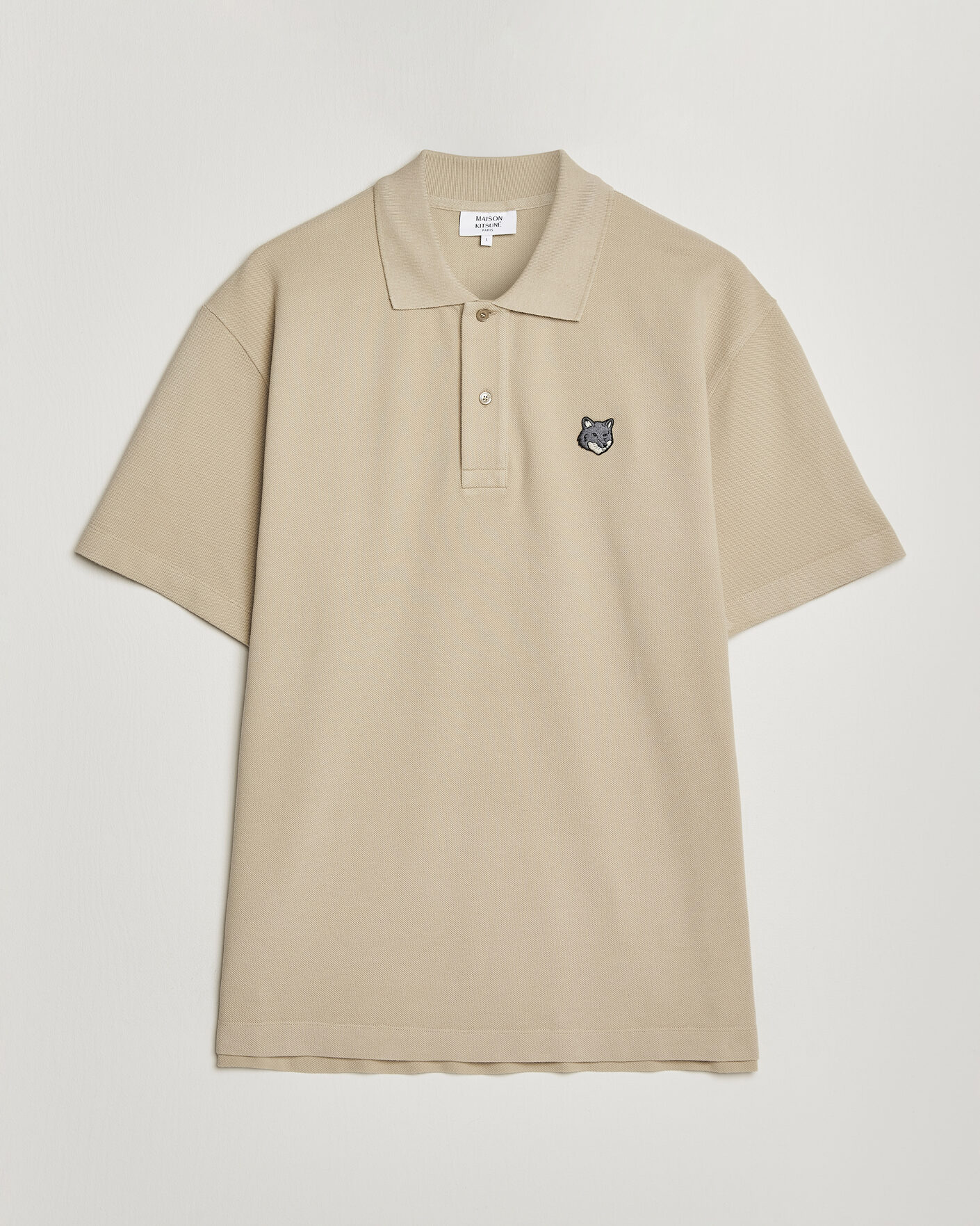 Mies | Pikeet | Maison Kitsuné | Bold Fox Head Polo Tea Leaf
