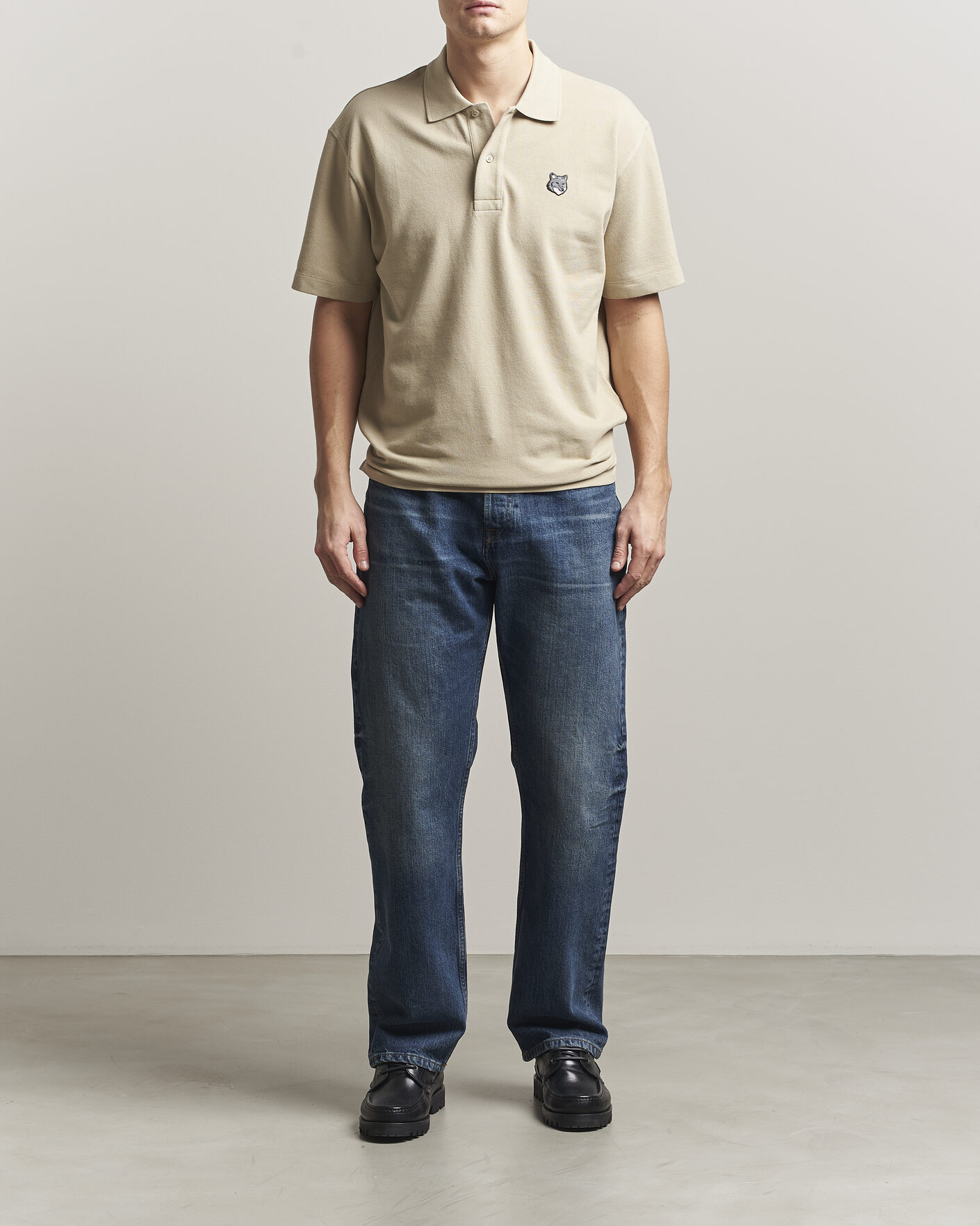 Mies | Pikeet | Maison Kitsuné | Bold Fox Head Polo Tea Leaf