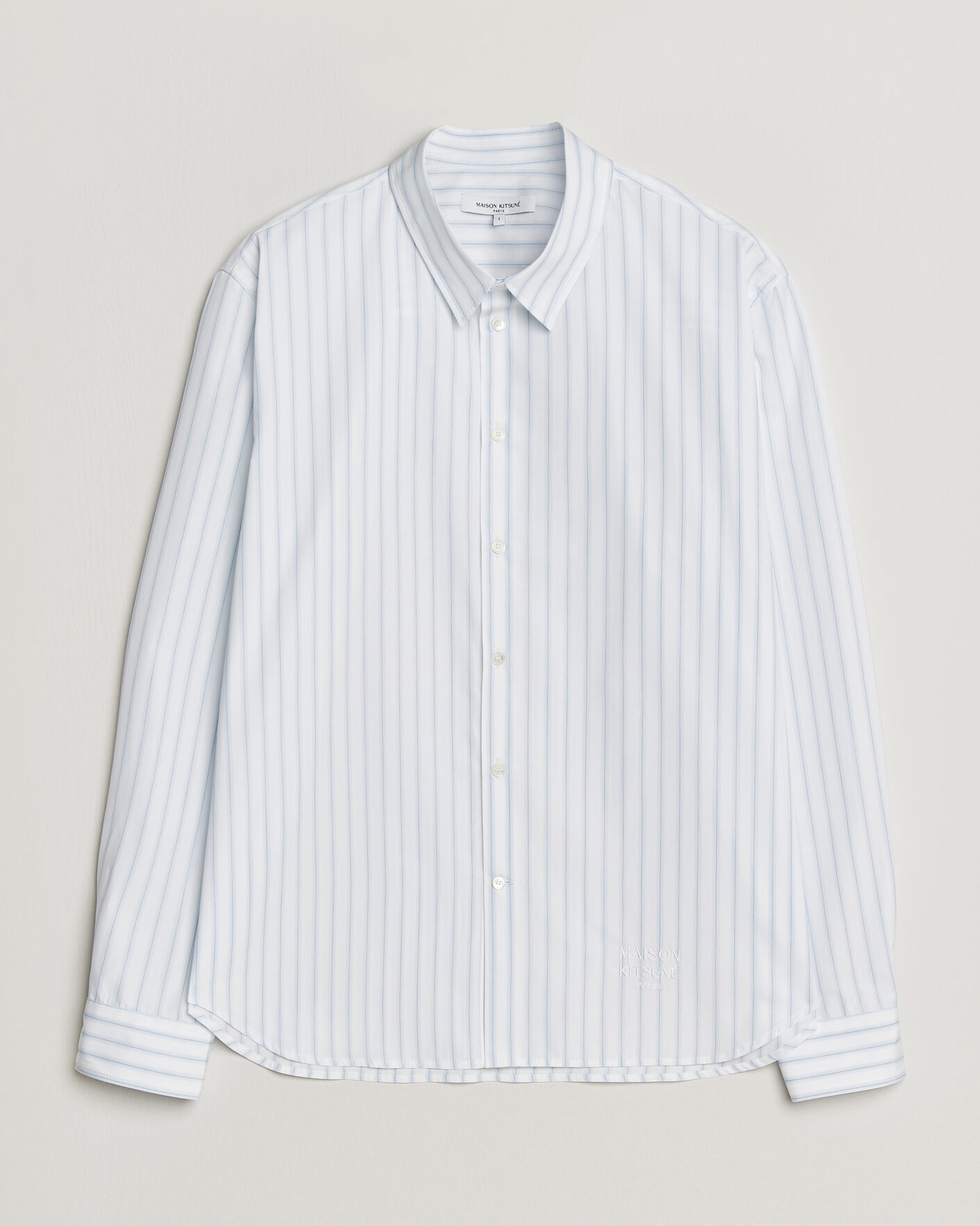 Mies | Kauluspaidat | Maison Kitsuné | Casual Striped Shirt Blue/White