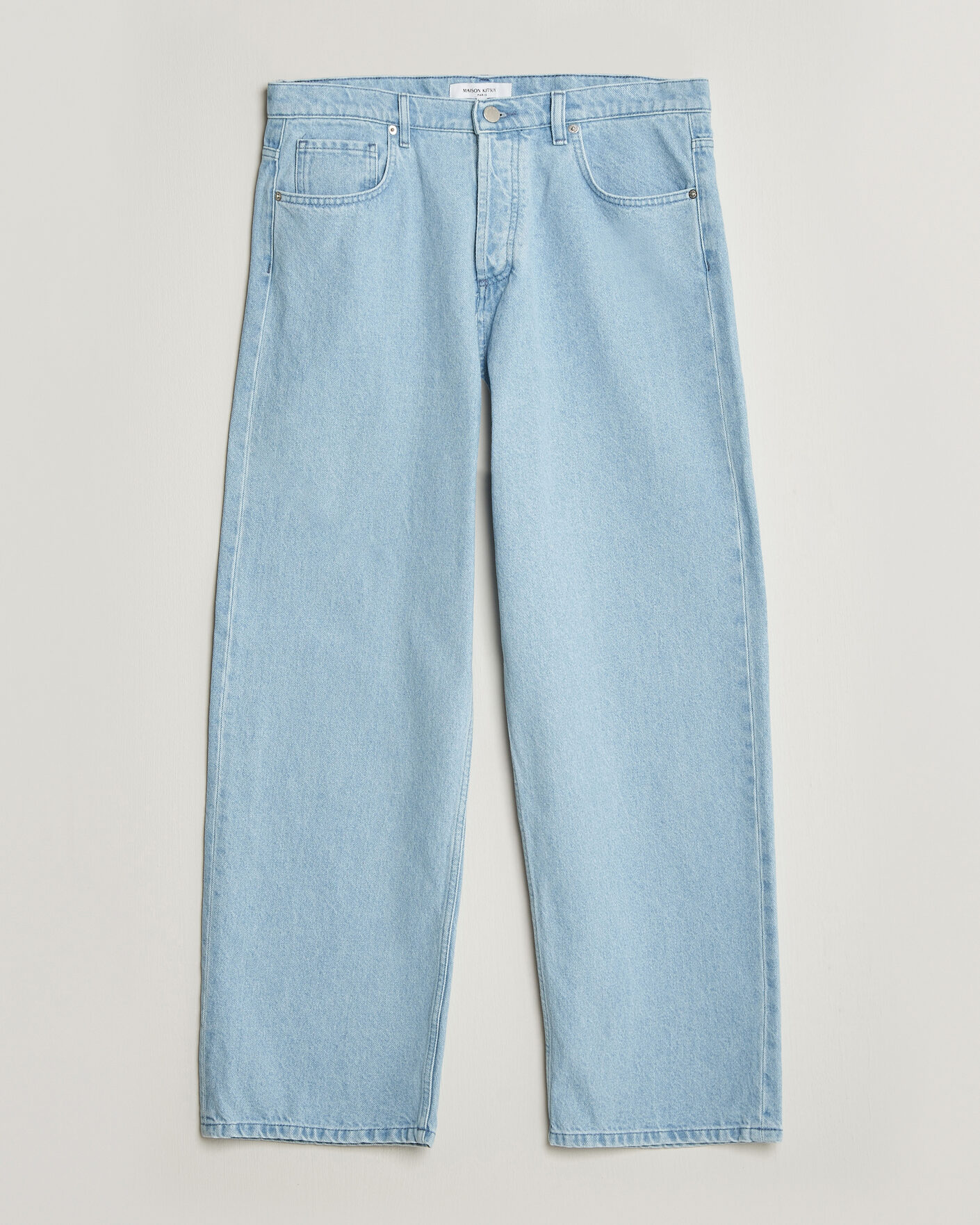 Mies | Housut | Maison Kitsuné | Wide Fit Jeans Light Washed Indigo