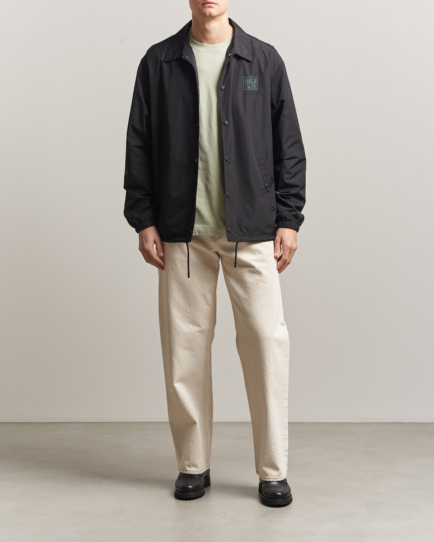 Mies | Takit | Maison Kitsuné | Tonal Fox Head Coach Jacket Black
