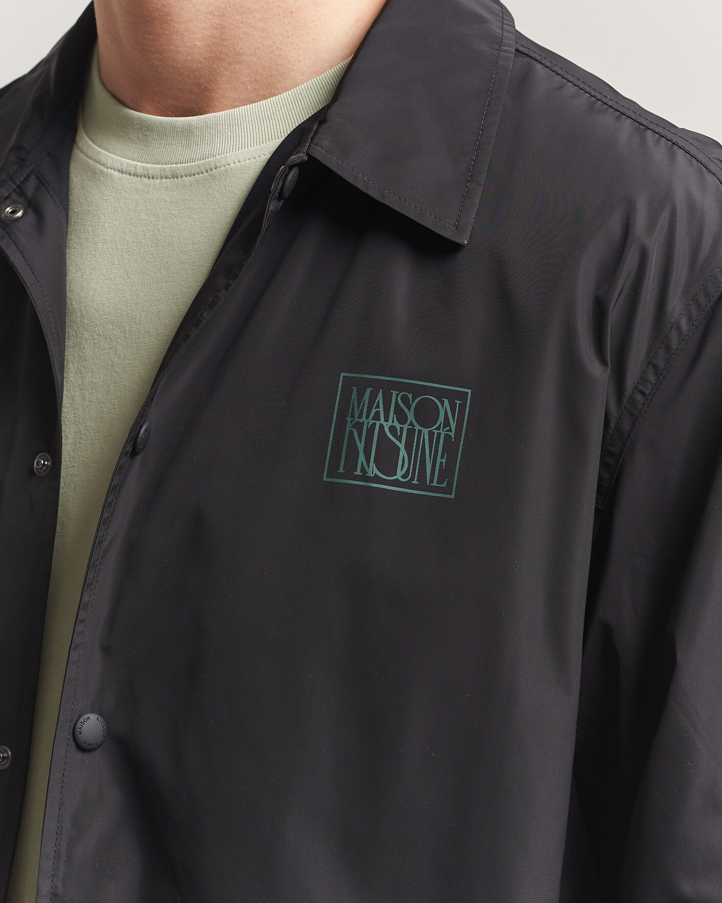 Mies | Takit | Maison Kitsuné | Tonal Fox Head Coach Jacket Black